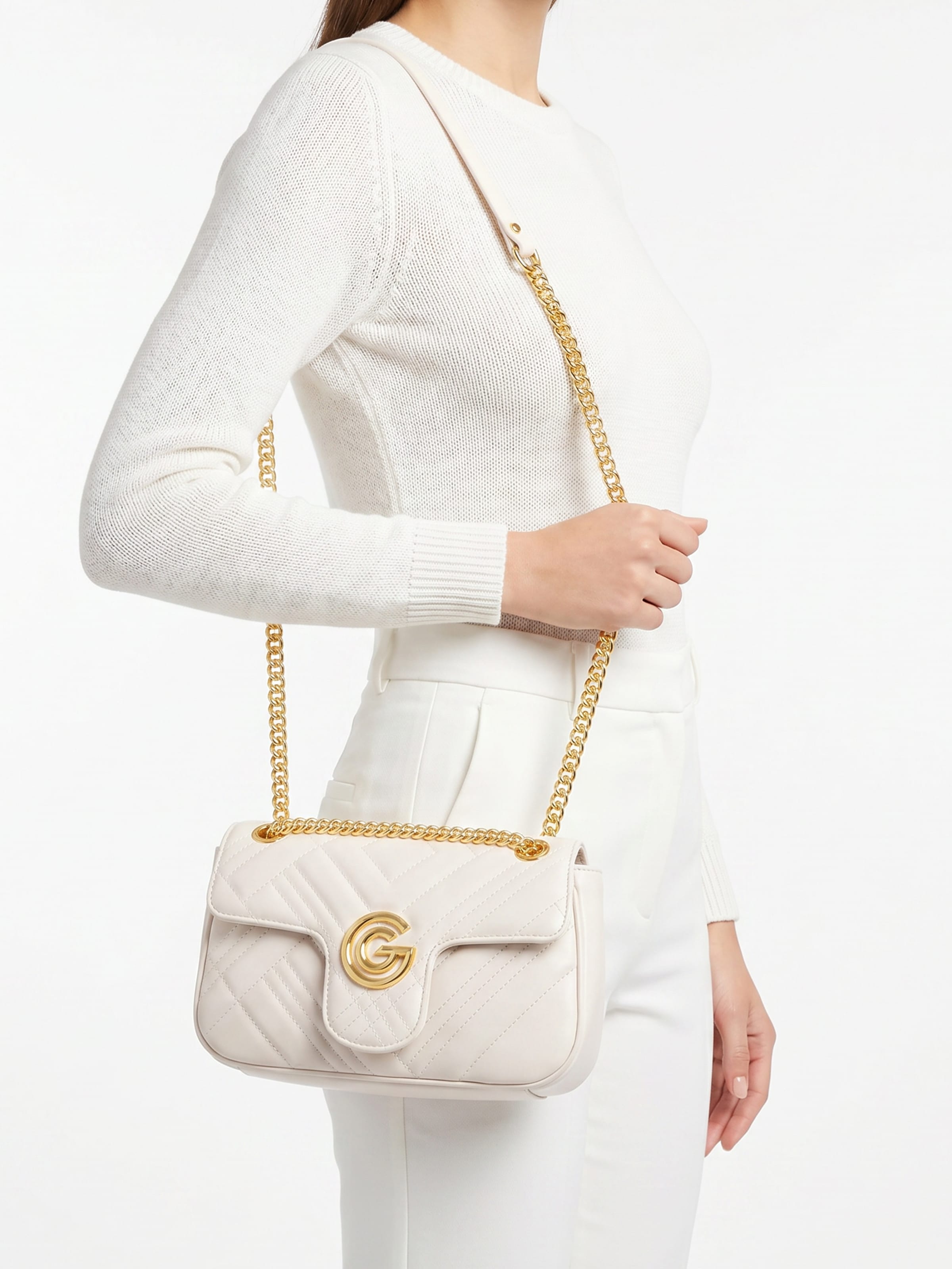 GABRIELLA G By Gabriella Gucci Umhängetasche »CINDY« Damen Umhängetasche, Handtasche, Tragetasche mit Logoverzierung