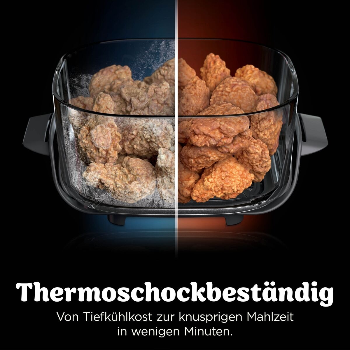 NINJA Heißluftfritteuse »DD102EUIV2 Ninja CRISPi DualZone Glas-Air-Fryer mit 8 Funktionen« 2860 W