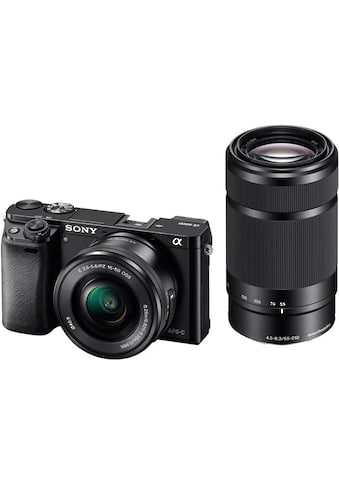 Sony Systemkamera »Alpha ILCE-6000Y Set«, Sony 16-50, Sony 55-210, 24,3 MP, WLAN... kaufen