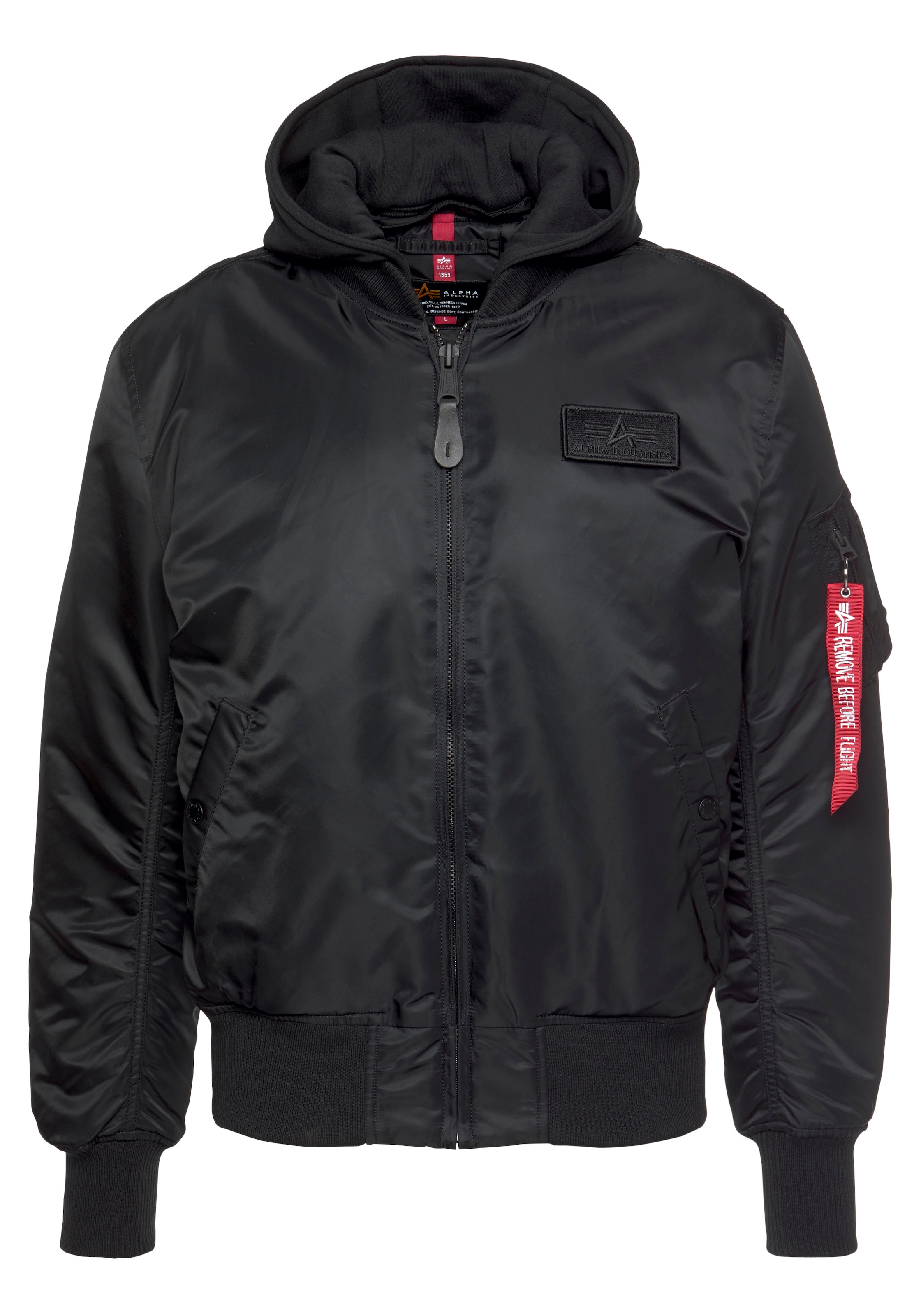 Alpha Industries Bomberjacke »MA-1 ZH Back Print«, mit Kapuze