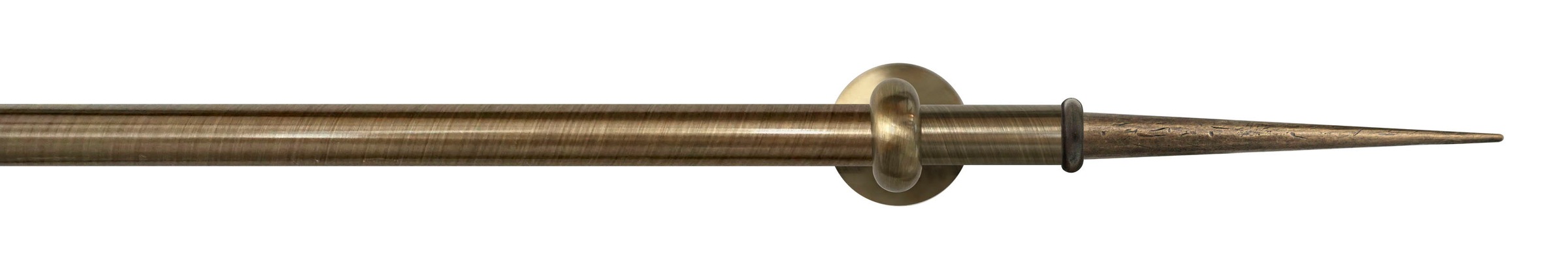 GARESA Gardinenstange »ESPERANCA« Ø 16 mm 1 läufig-läufig Wunschmaßlänge rustikale Vorhanggarnitur, verlängerbar, Endknopf Spitze, m. Ringe