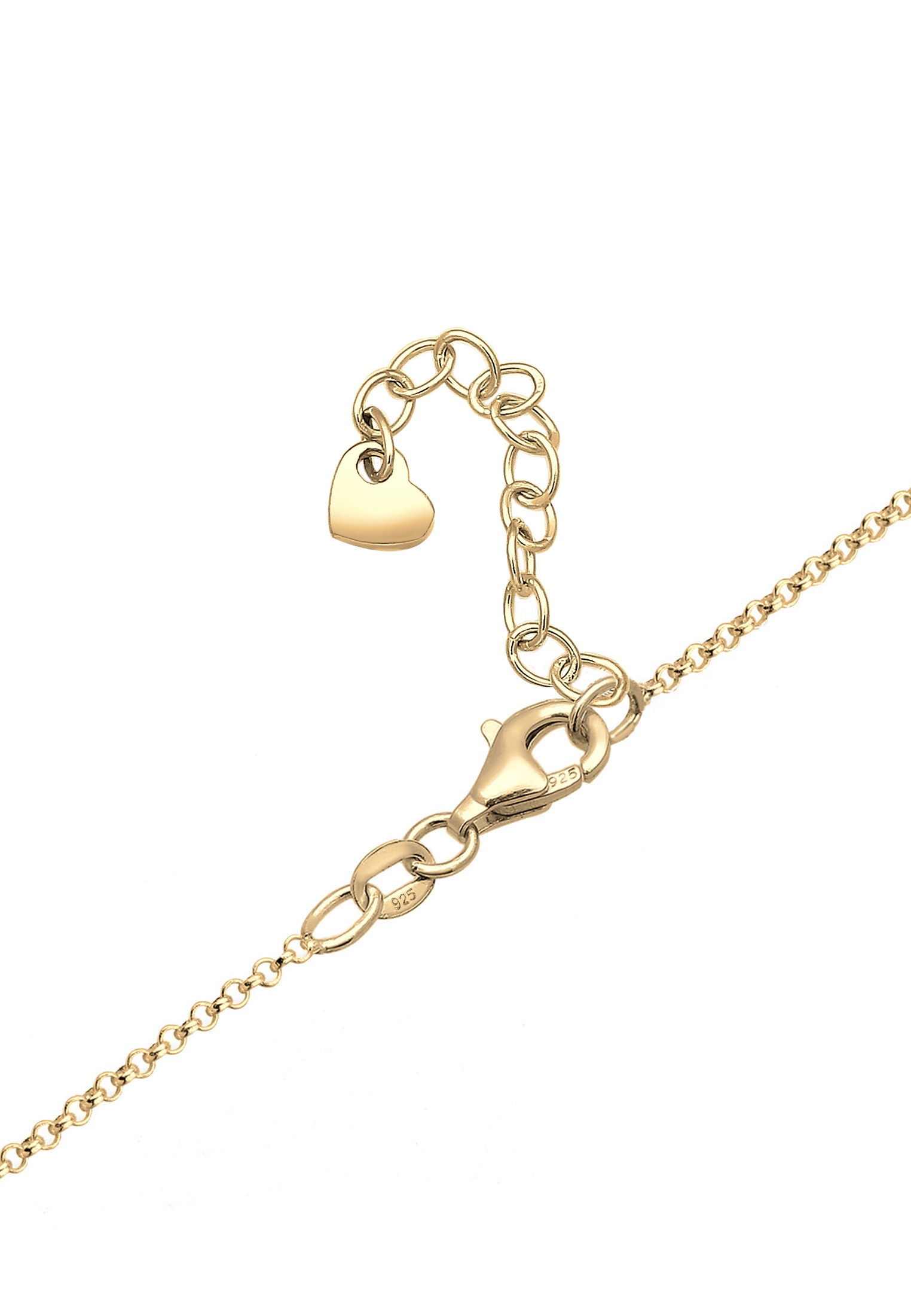 Elli Kette mit Anhänger »Halskette Erbskette Love Wording 925er Silber«