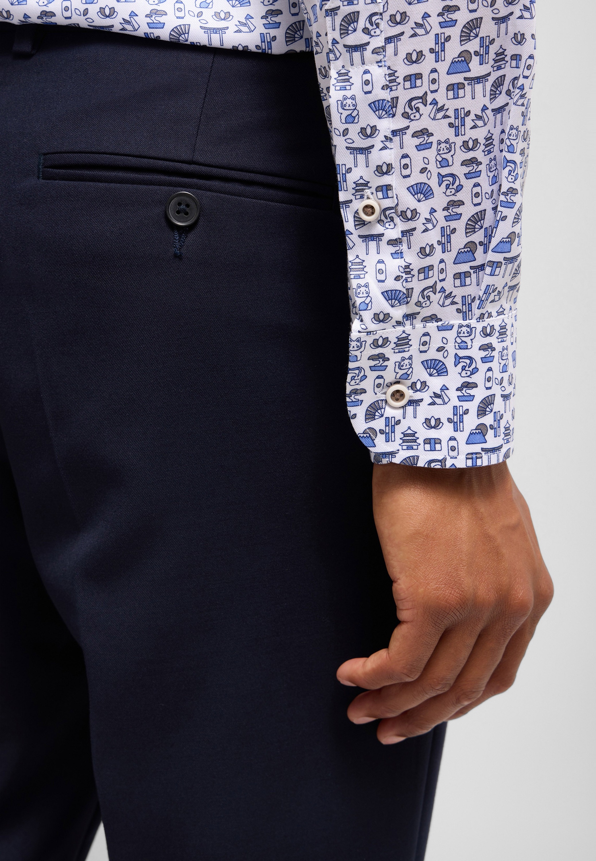 Eterna Langarmhemd »SLIM FIT«