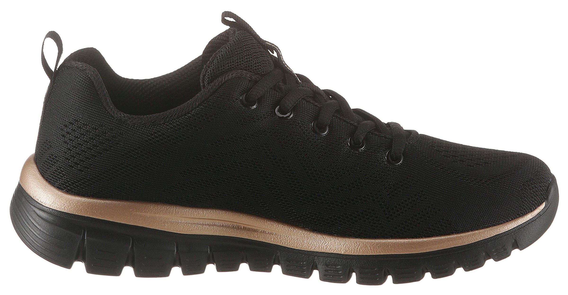 Skechers Sneaker »Graceful - Get Connected«, Freizeitschuh, Halbschuh, Schnürschuh mit Memory Foam