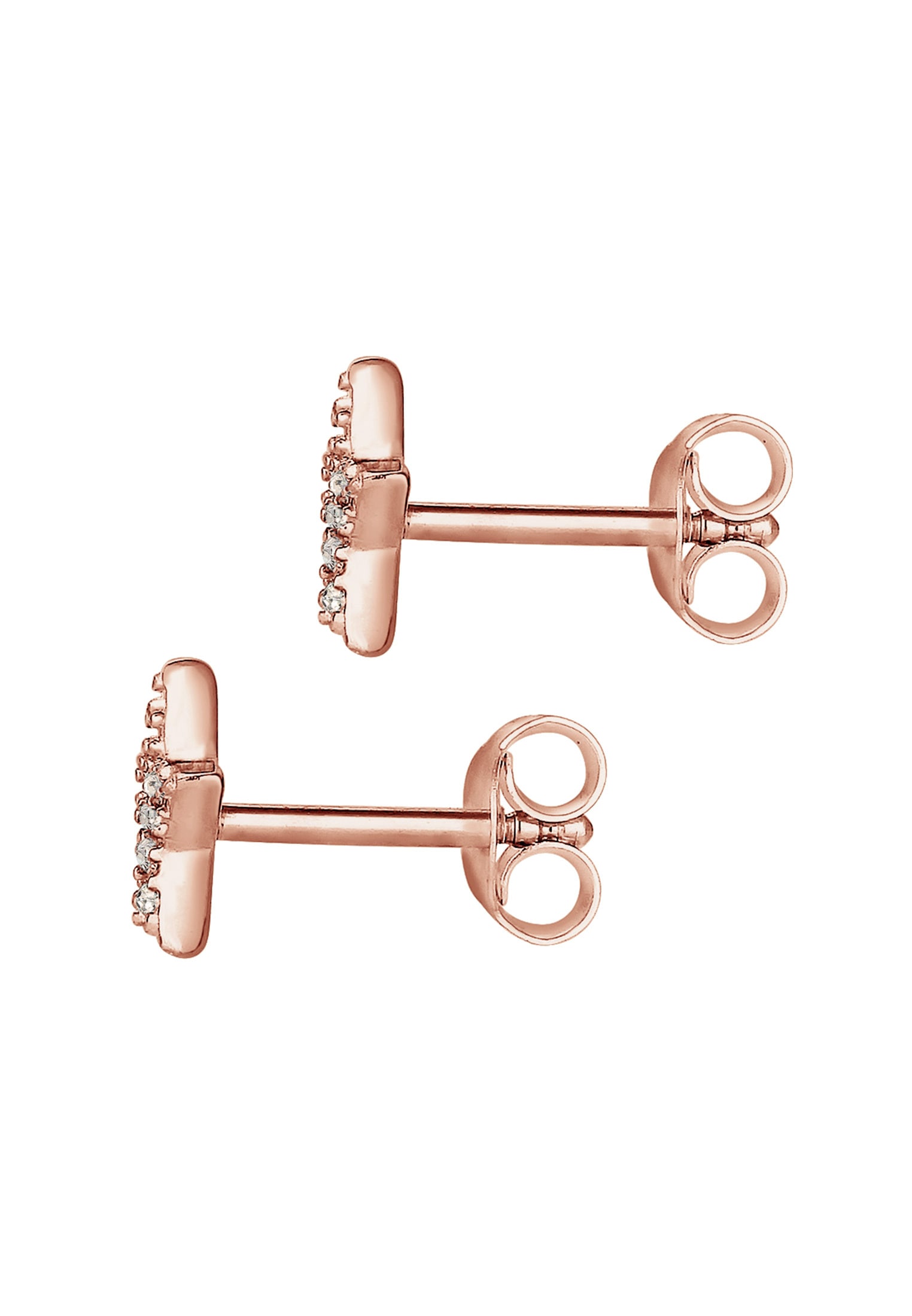 Elli Paar Ohrstecker »Ohrringe Ohrstecker Stern Glas Kristalle Weiß 925 Sterling Silber«