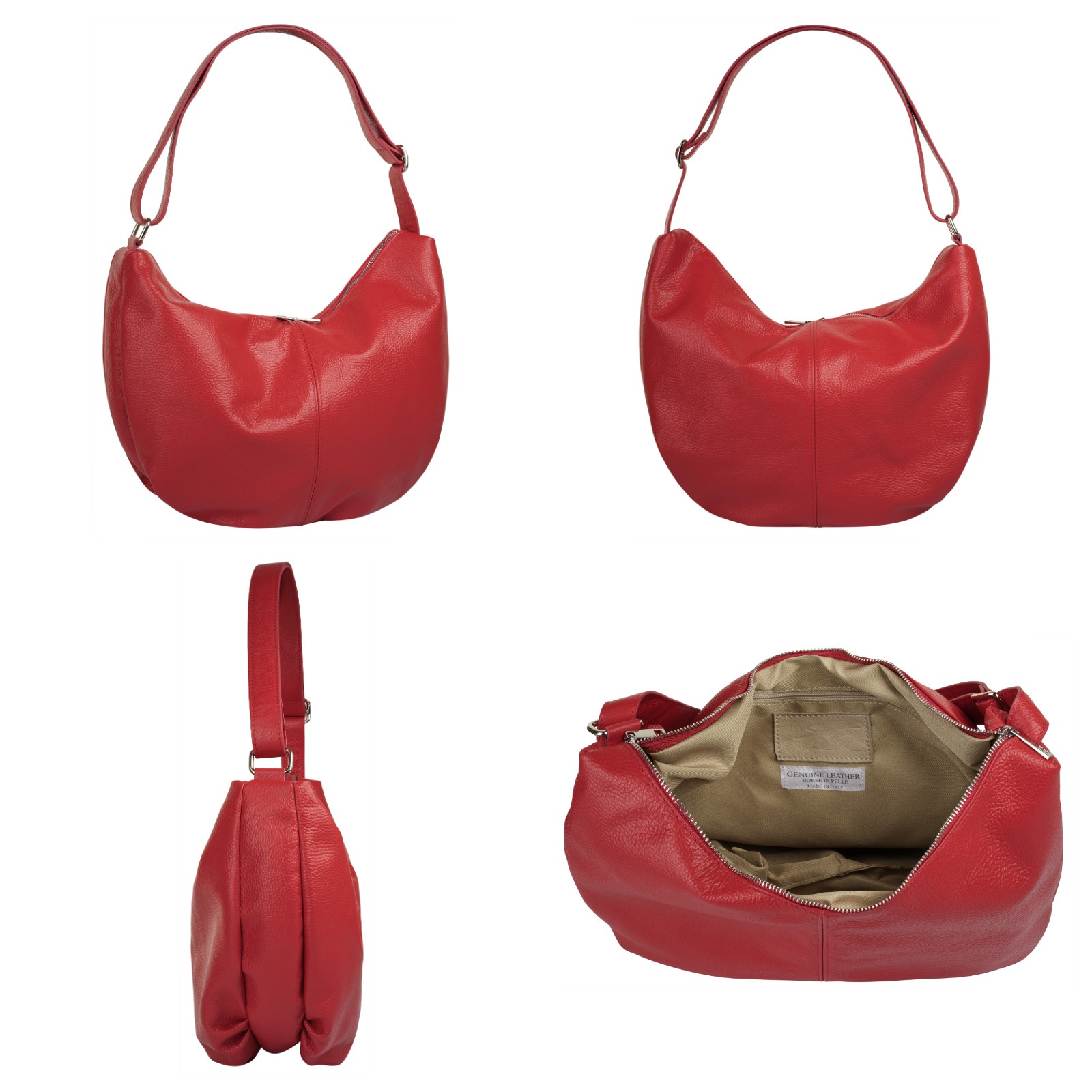 Samantha Look Shopper, echt Leder, Made in Italy
