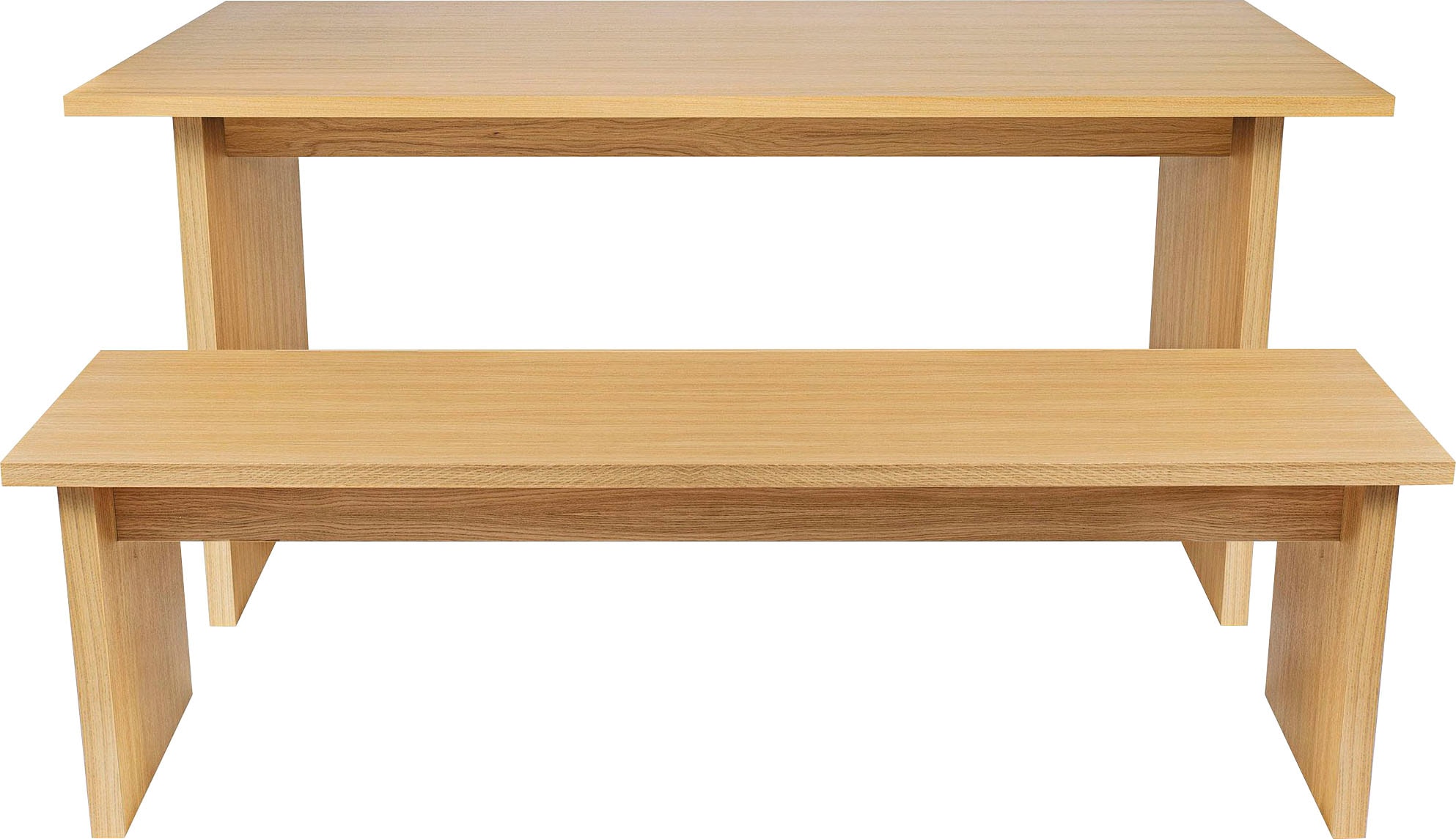 Woodman Esstisch »Stripe«, Holzfurnier aus Eiche