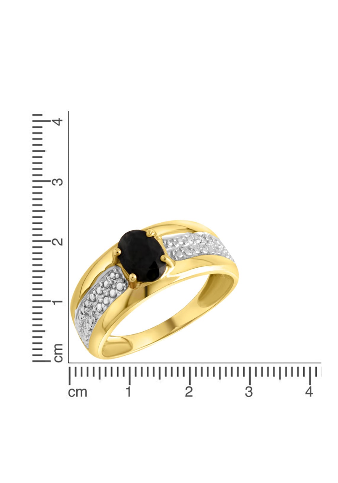 Firetti Goldring »Schmuck Geschenk Gold 333 Damenring Goldring Edelstein Farbstein« mit Saphir - mit Diamanten