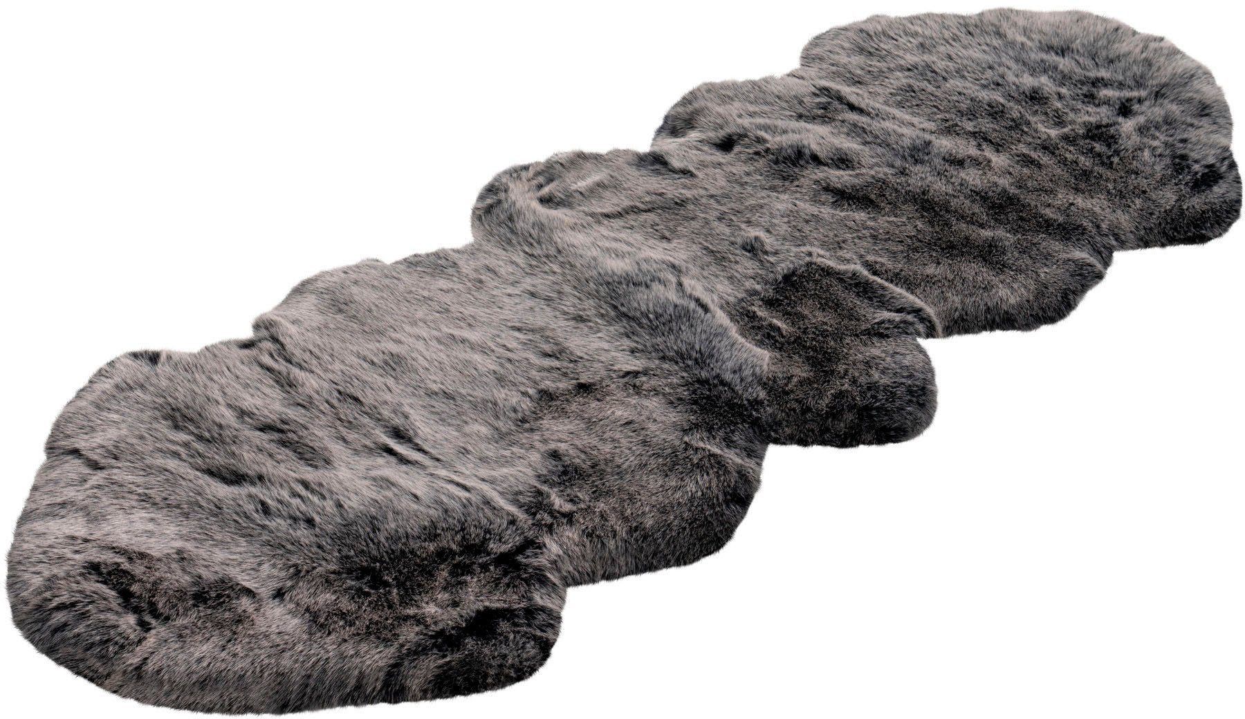 calo-deluxe Hochflor-Läufer »Emica-1000«, fellförmig, 52 mm Höhe, Kunstfell