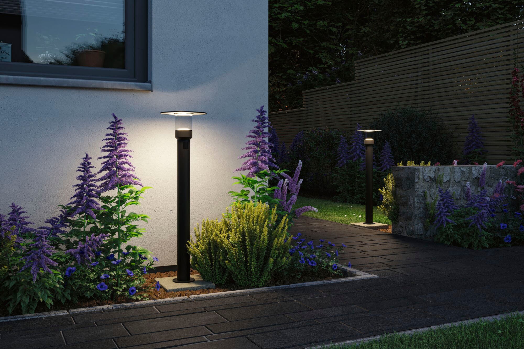 Paulmann LED Gartenleuchte »Sienna 230V Pollerleuchte«, 1 flammig, seewasserresistent, mit PIR-Sensor