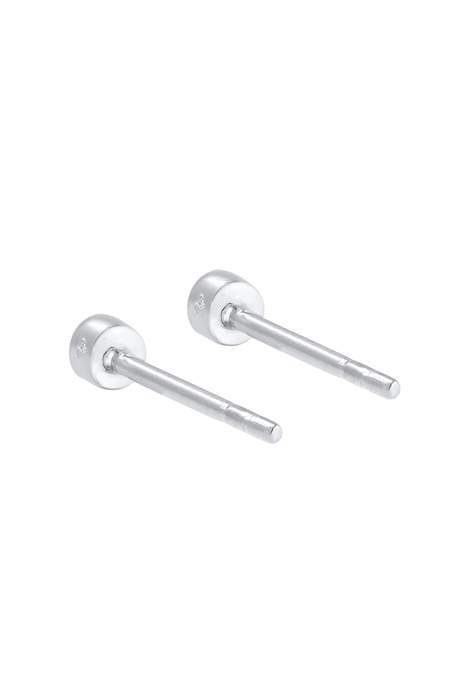 Elli Paar Ohrstecker »Ohrringe Stecker Rund Opal Synthetisch Orange 925 Silber«