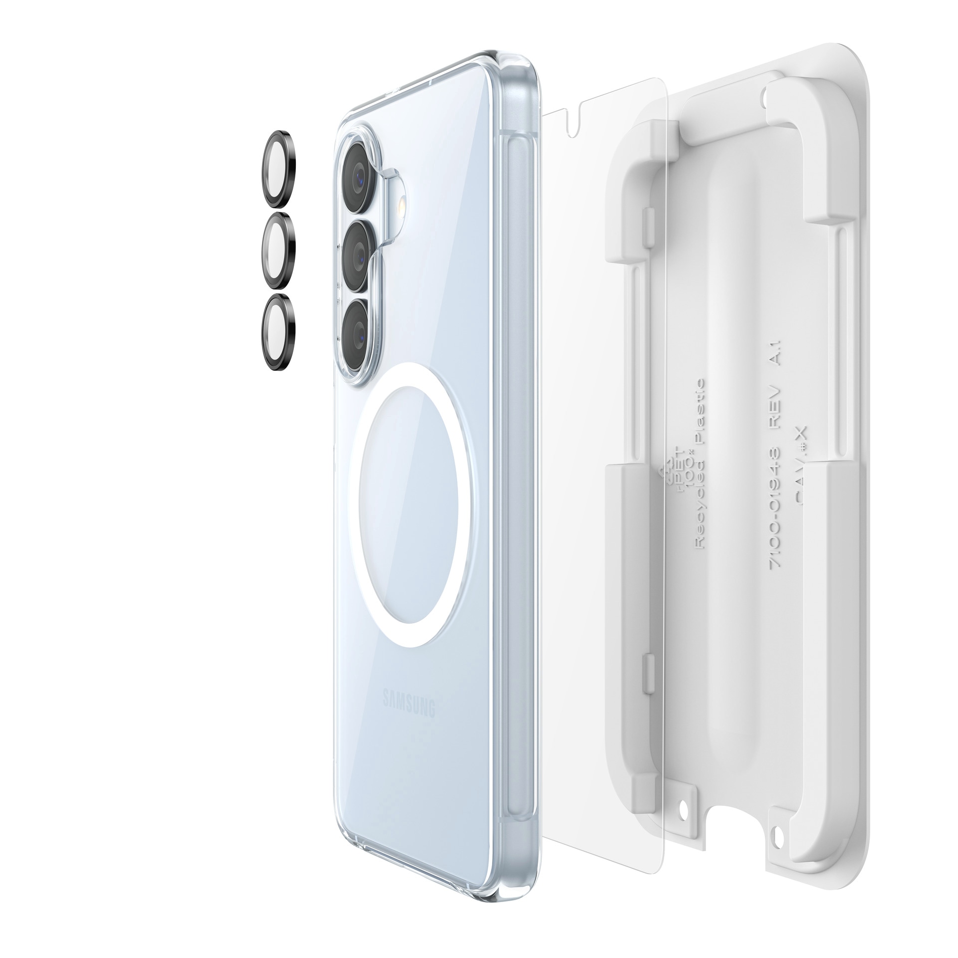Belkin Displayschutzglas »ScreenForce Titan Schutzset« für Samsung Galaxy S26 Displayschutzfolie, Bildschirmschutz, Cover, Kameraschutz