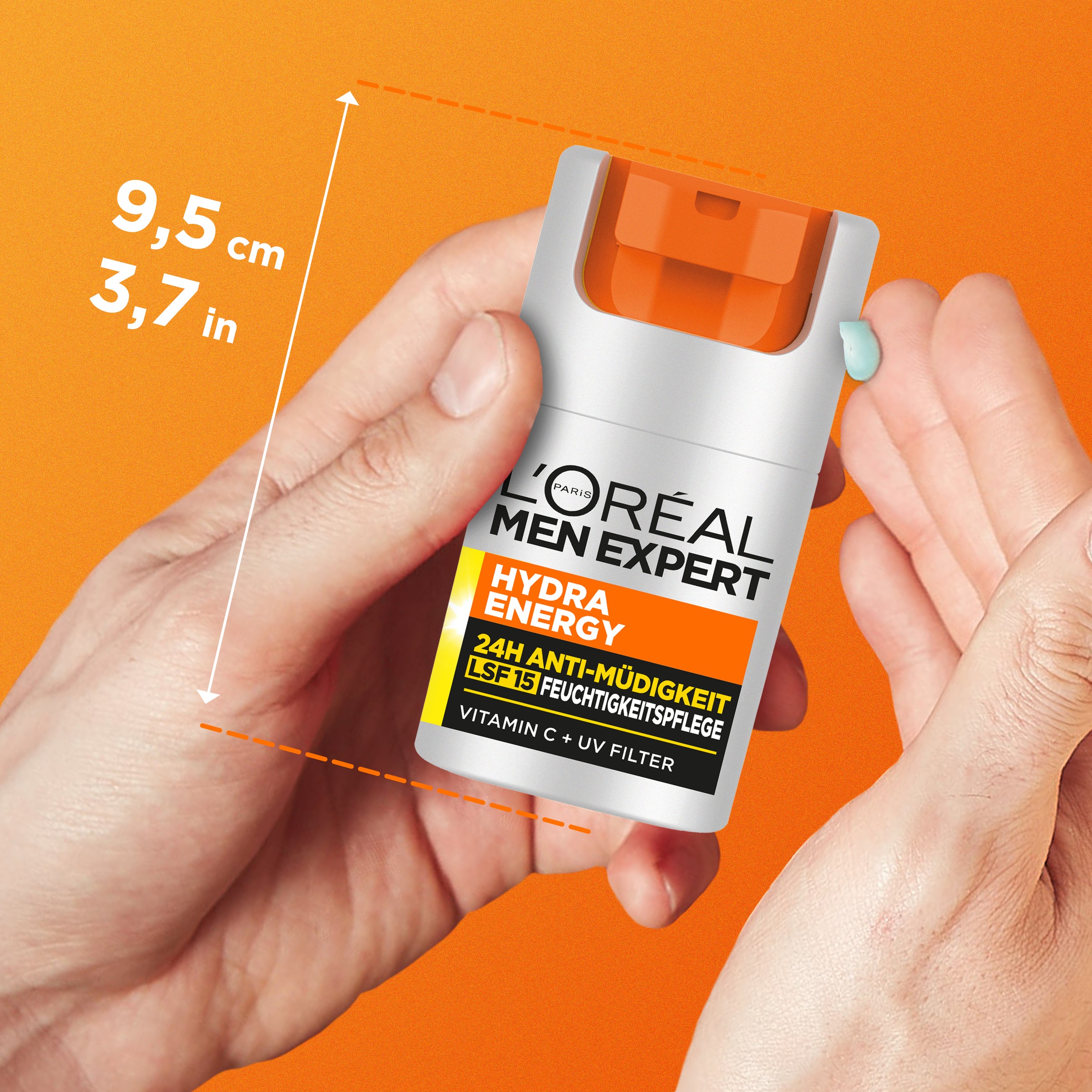 L'ORÉAL PARIS MEN EXPERT Gesichtsgel »Hydra Energy 24H Pflege LSF15«, mit Lichtschutzfaktor