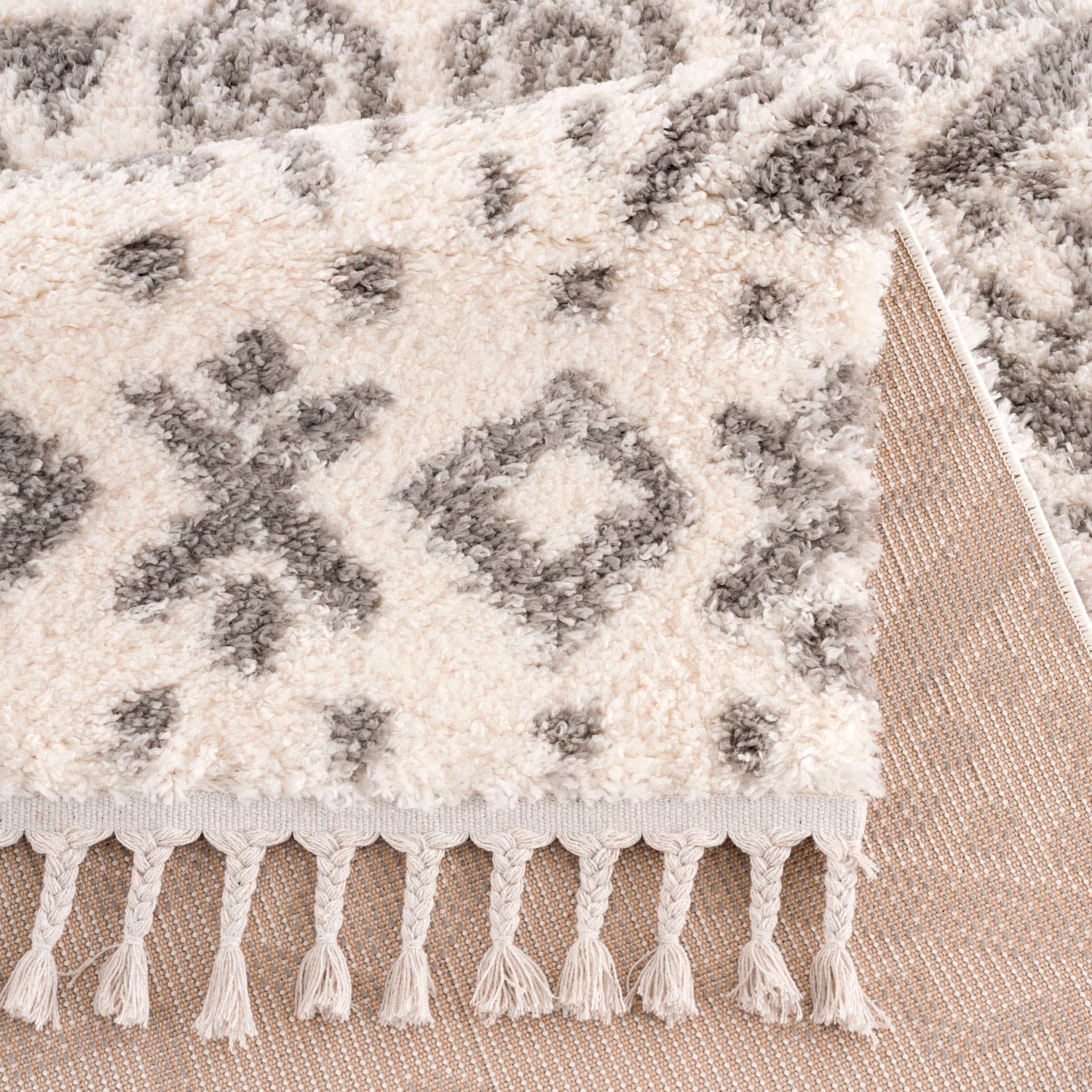 Carpet City Hochflor-Teppich »Pulpy 541«, rechteckig, 30 mm Höhe, besonders weich, mit Fransen, Ethno Look