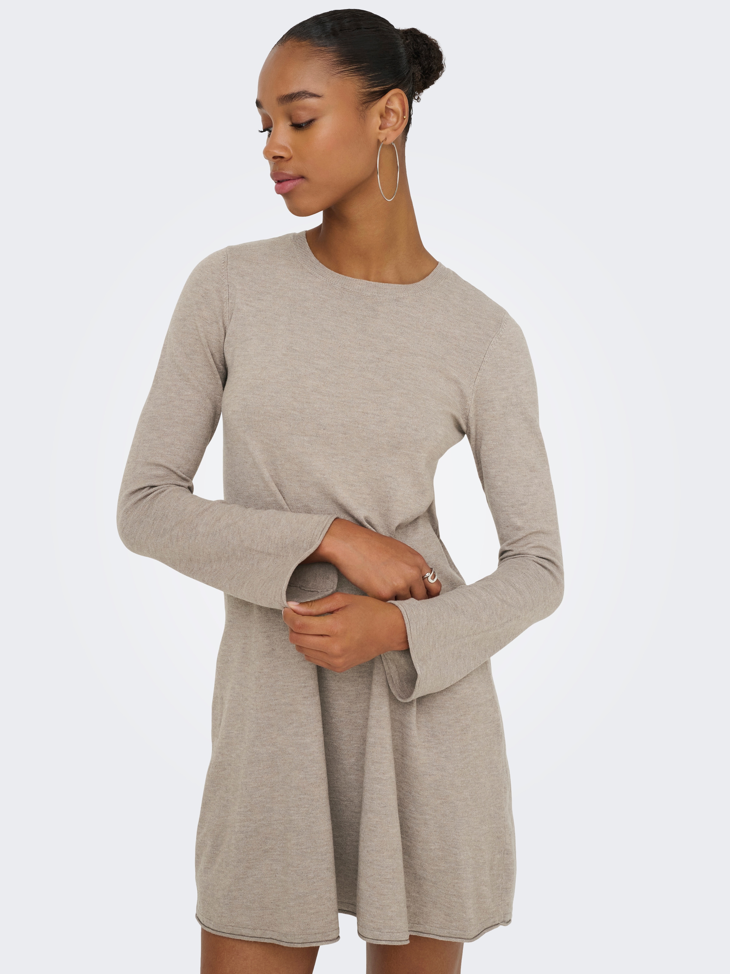 ONLY Midikleid »ONLAMALIO LIFE LS ONECK DRESS KNT«, Sommerkleid