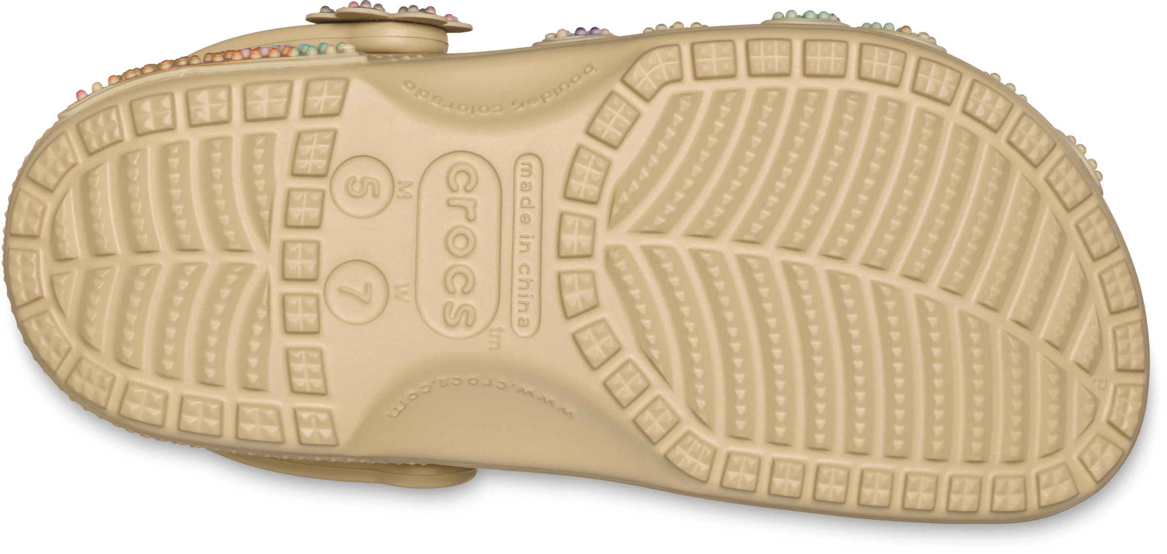 Crocs Clog »Classic Summer Beaded Clog«  Sommerschuh, Gartenschuh, Strandschuh in Blüten-Optik