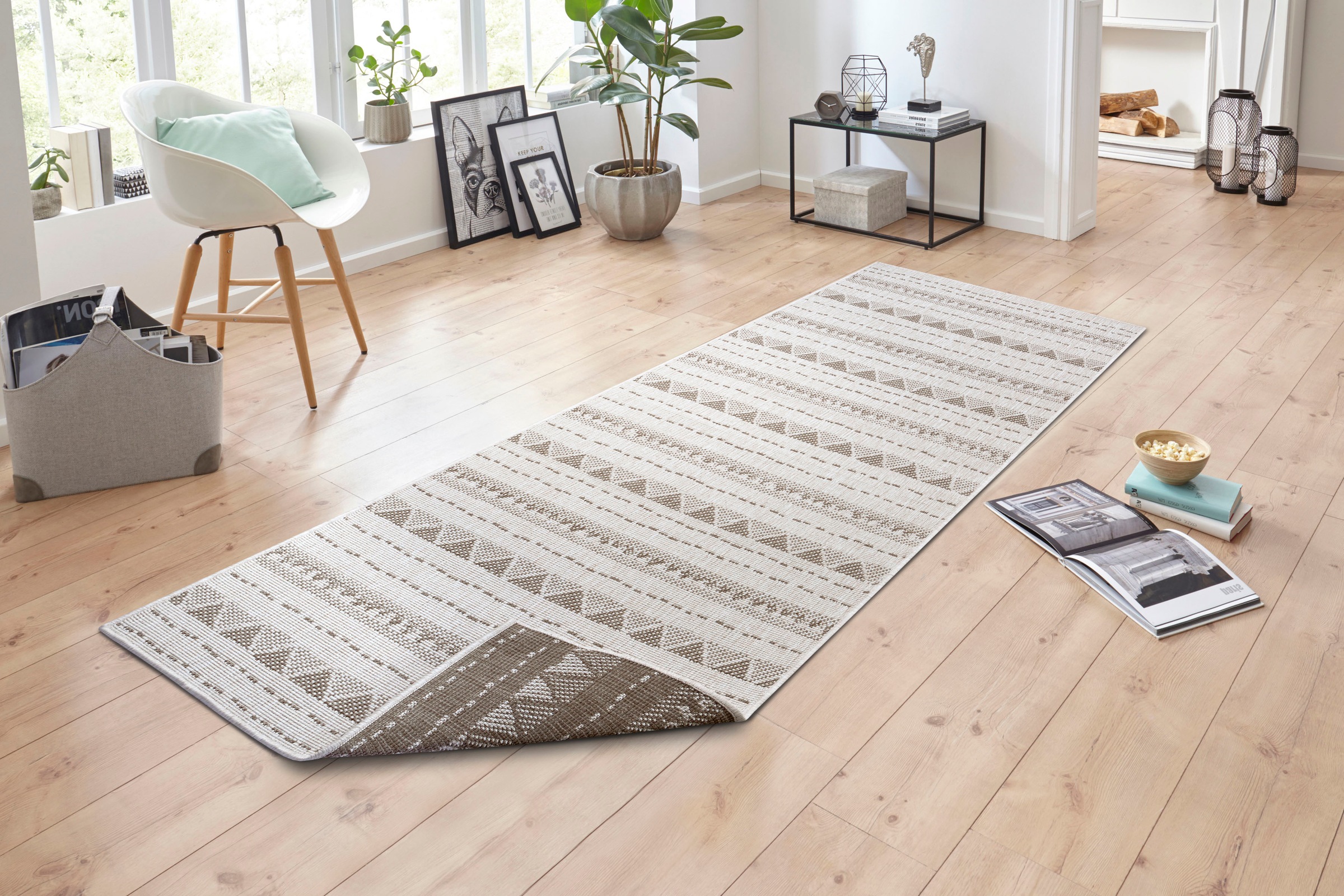 NORTHRUGS Läufer »Bahamas«, rechteckig, 5 mm Höhe, In-& Outdoor, Wetterfest, Balkon, Garten, Wohnzimmer, Wasserfest