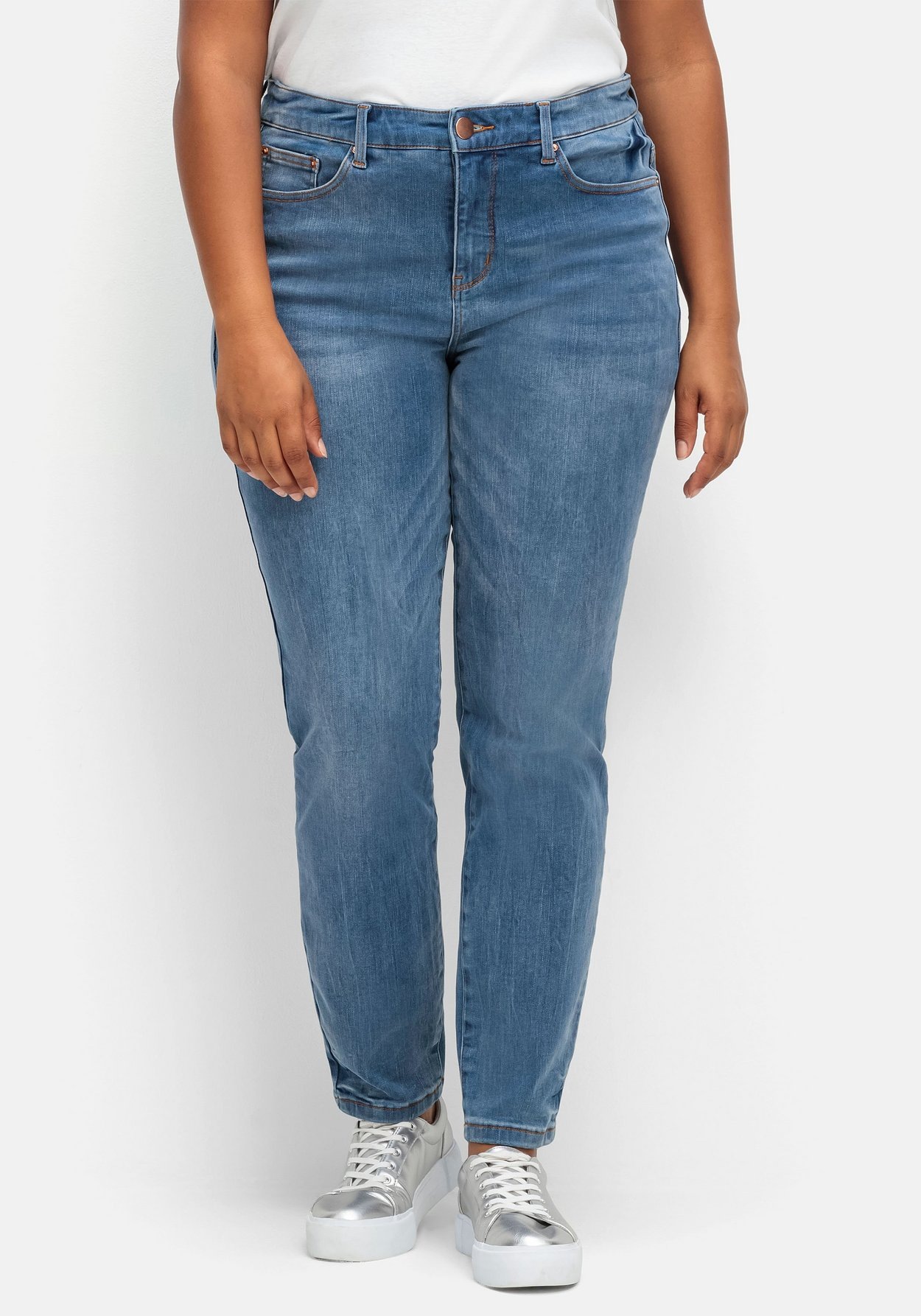 Sheego Stretch-Jeans »Skinny Stretch-Jeans Skinny mit Bodyforming-Effekt«