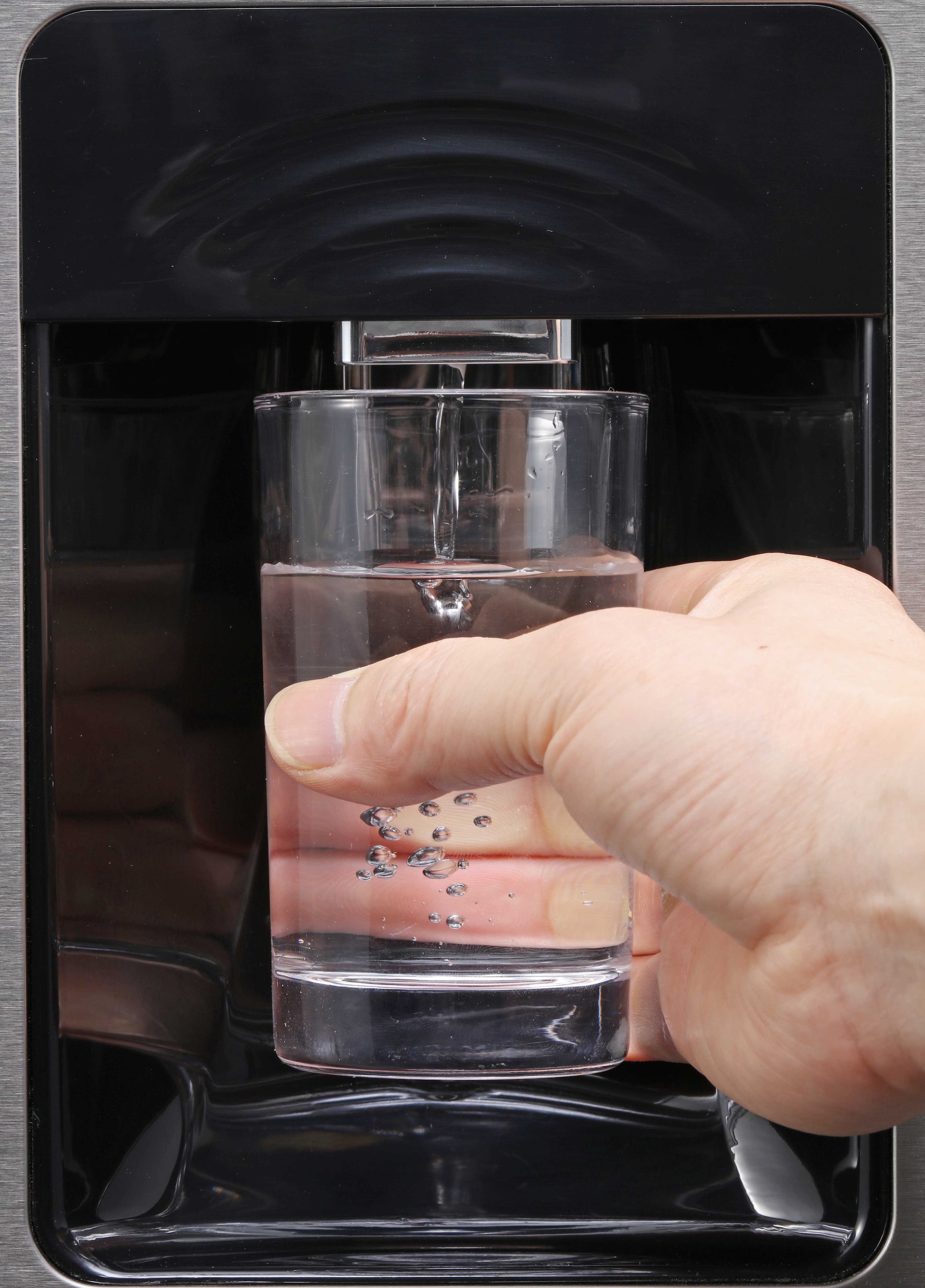 Hanseatic French Door »HFD18983CWDBI«, Wasserspender