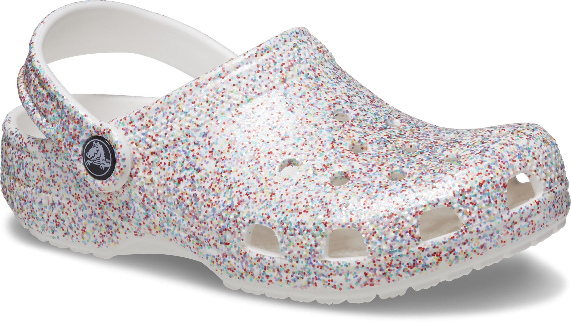 Crocs Clog »Classic Sprinkle Glitter Clog T«, mit buntem Glitter