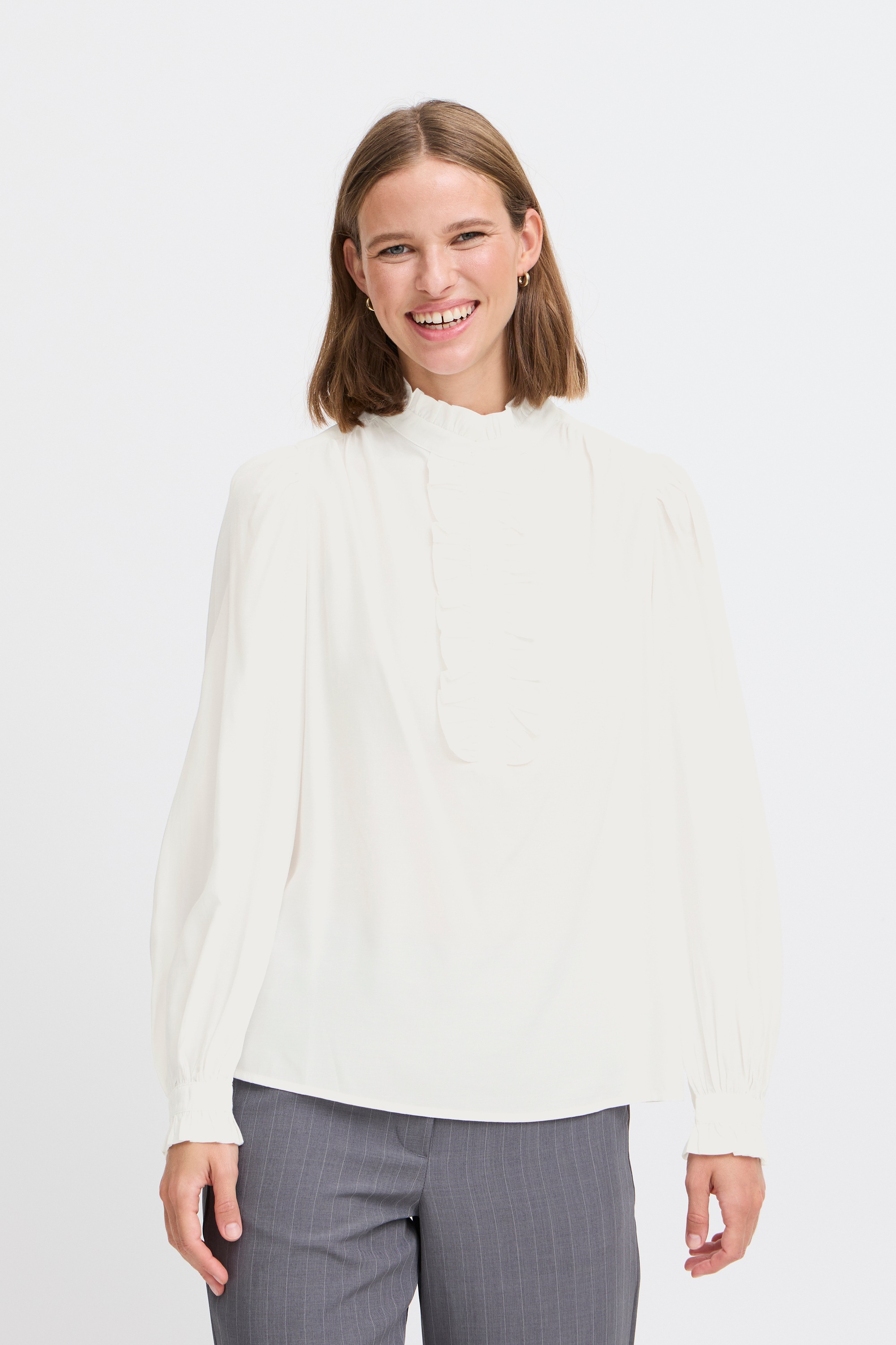 b.young Kurzarmbluse »Damen Kurzarm-Bluse BYFENJA«