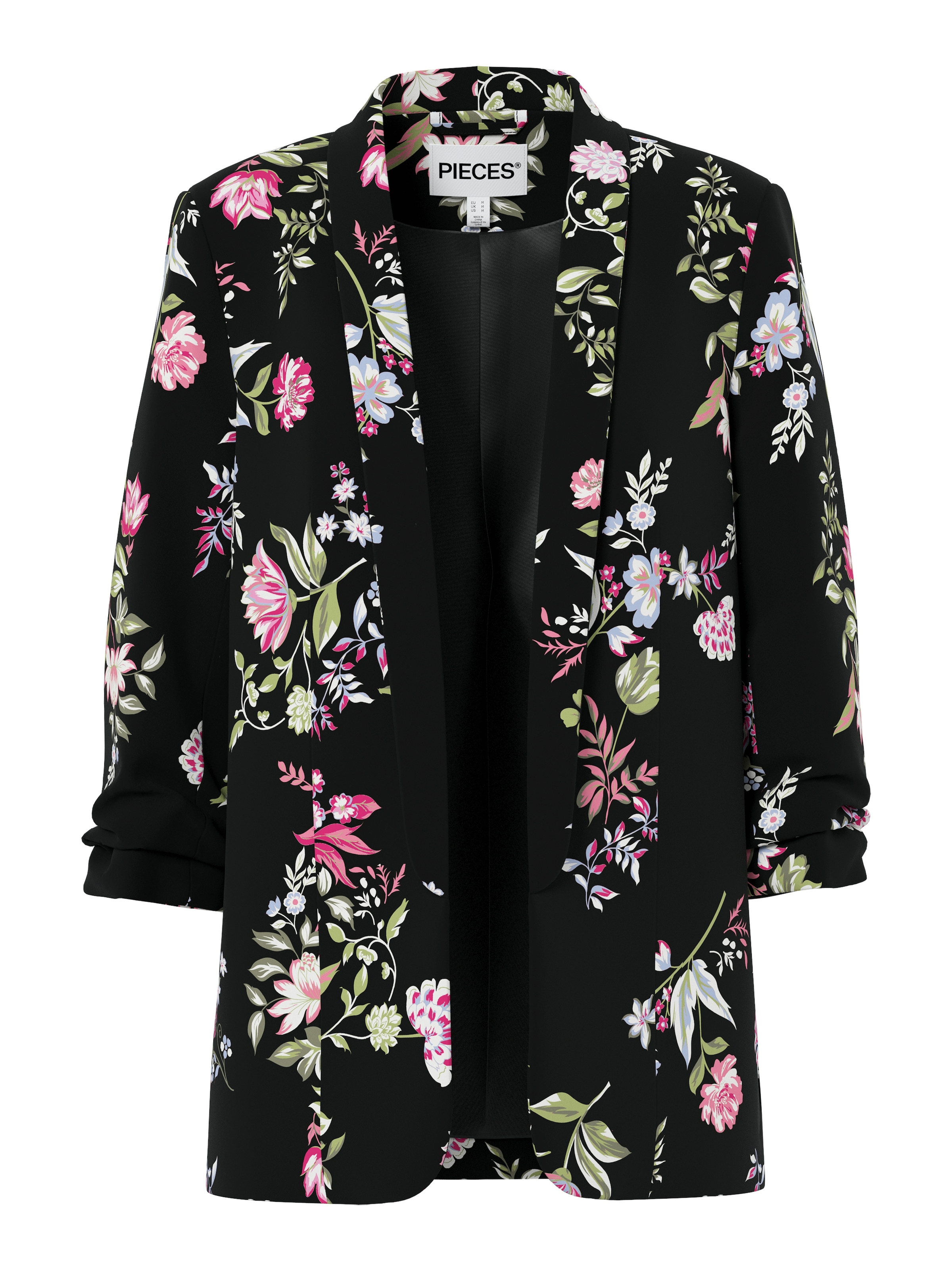 pieces Blusenblazer »PCBOSELLA 3/4 PRINTED BLAZER NOOS« mit 3/4 Ärmel