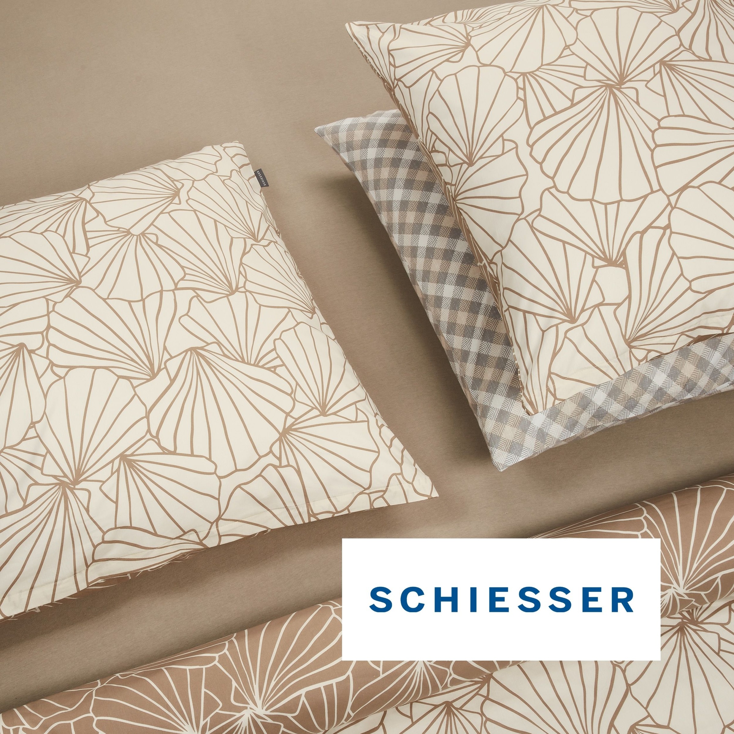 Schiesser Wendebettwäsche »Mariel aus weicher Baumwolle mit maritimer Muscheloptik« 2 Stk. OEKO-TEX® MADE IN GREEN