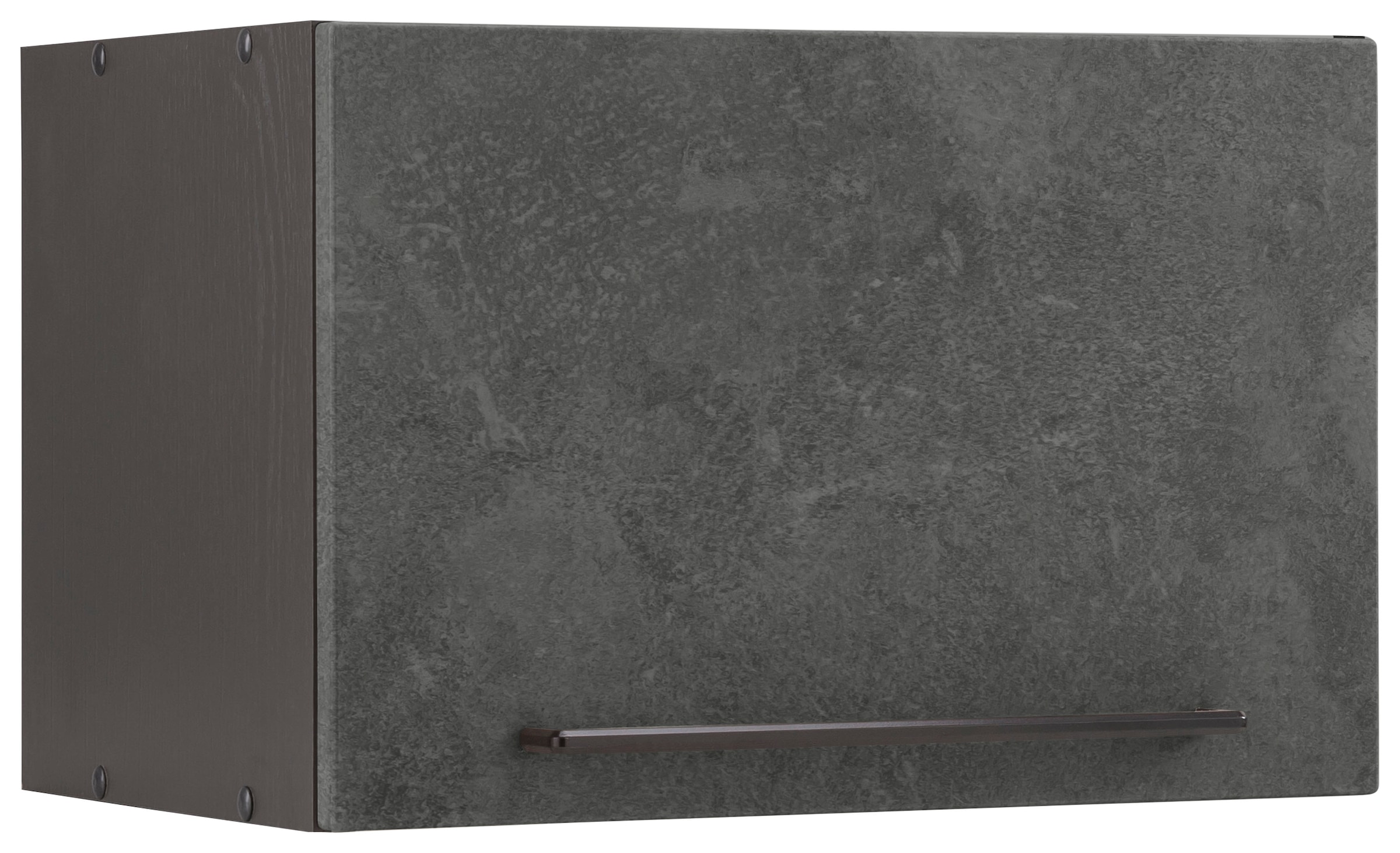 KOCHSTATION Klapphängeschrank »KS-Tulsa«, 50 cm breit, mit 1 Klappe, schwarzer Metallgriff, MDF Front