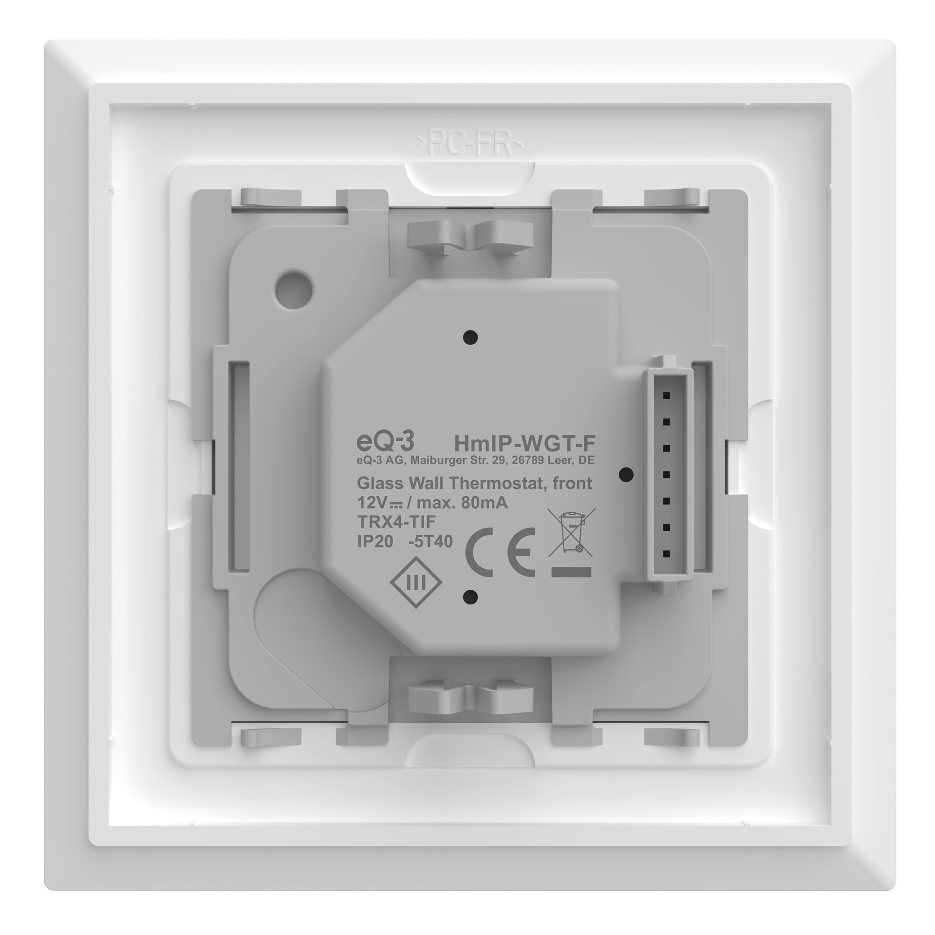 Homematic IP Smart-Home-Zubehör »Glas-Wandthermostat«