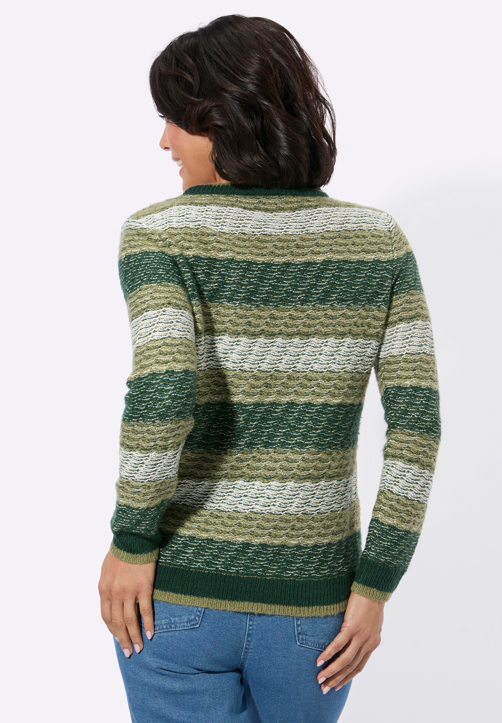Witt Longpullover »Pullover Streifenpullover mit Rundhalsausschnitt«