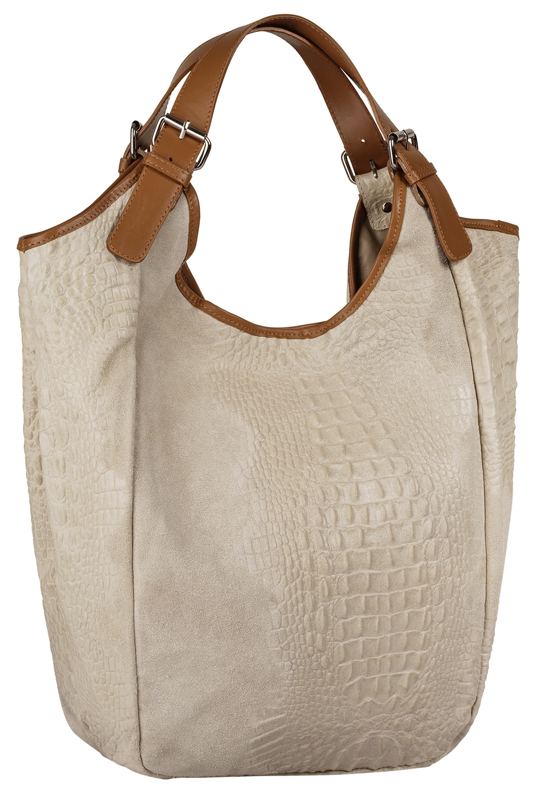Samantha Look Shopper echt Leder, Made in Italy