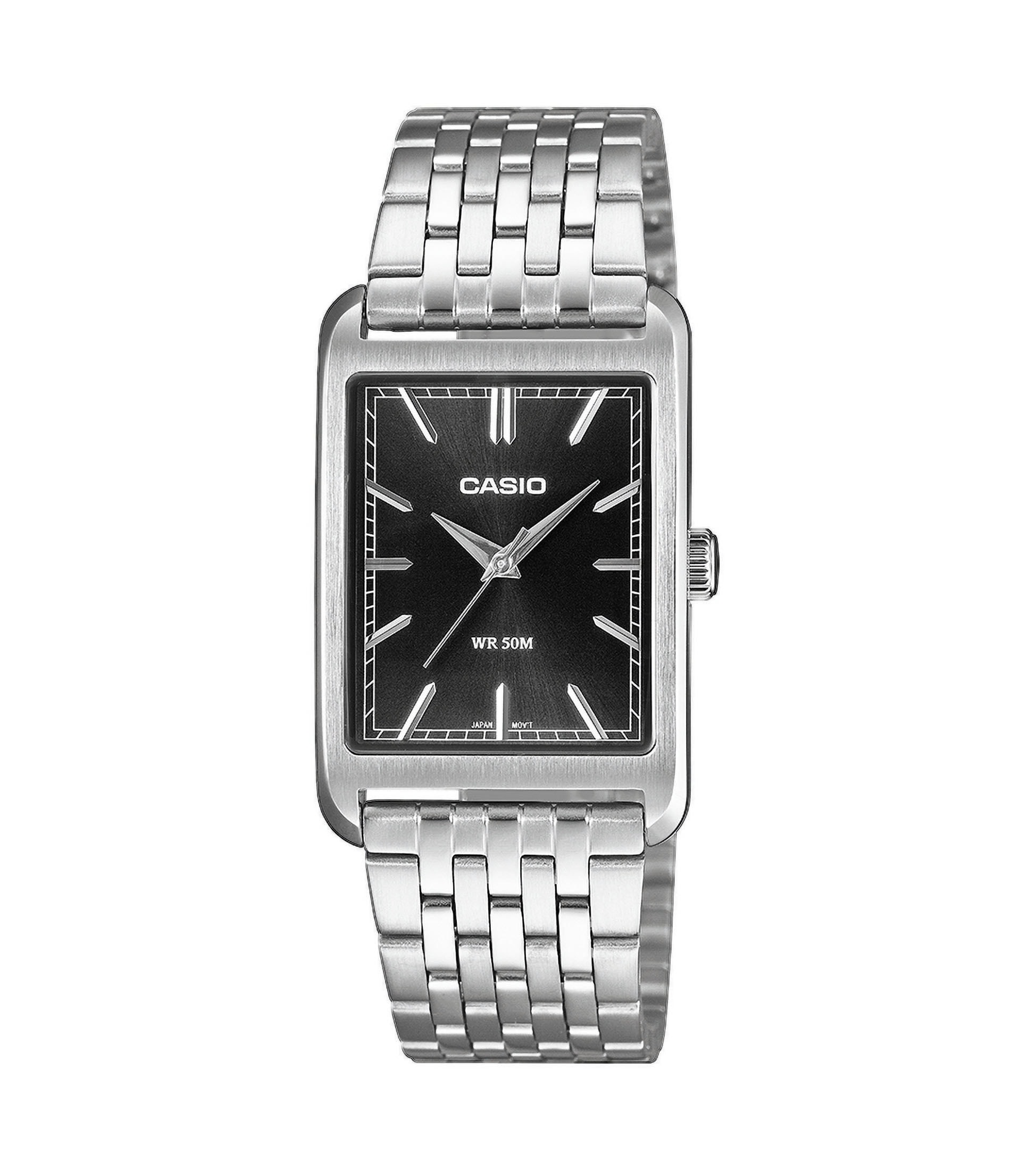 CASIO TIMELESS COLLECTION Quarzuhr Armbanduhr, Herrenuhr, Edelstahlarmband, analog