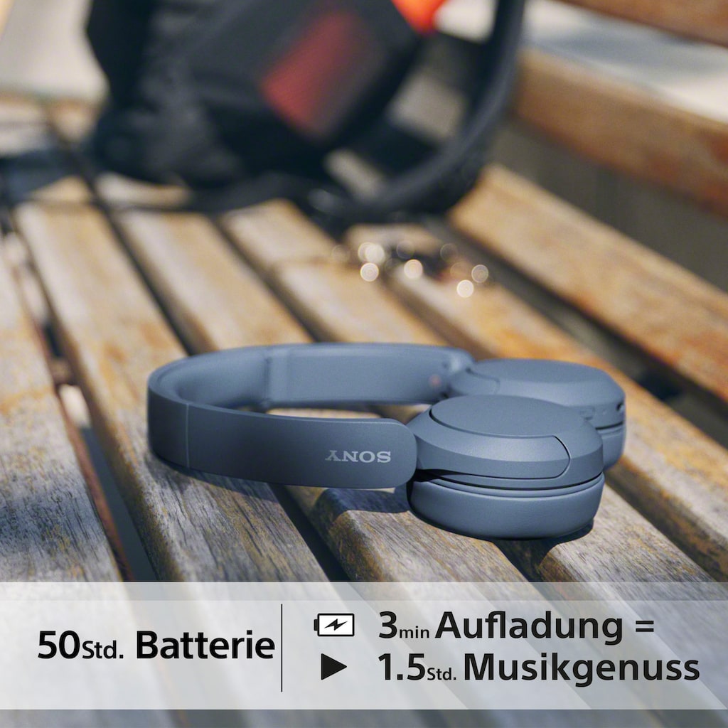 Sony On-Ear-Kopfhörer »WHCH520«, Bluetooth, Freisprechfunktion-Rauschunterdrückung, 50 Std. Akkulaufzeit