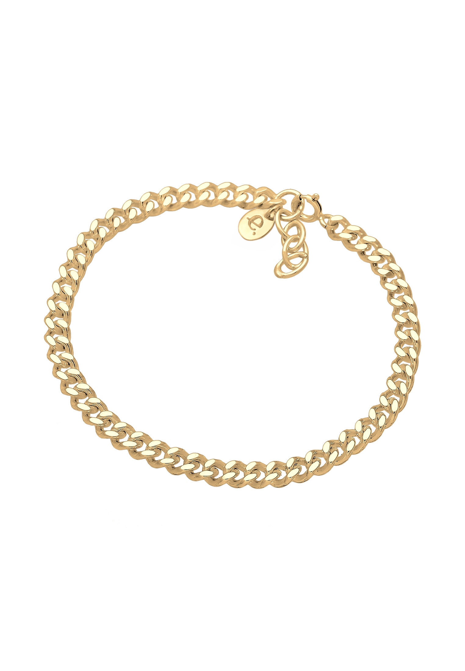 Elli Premium Armkette »Armband Panzerkette Massiv Basic Blogger Trend 925 Silber«