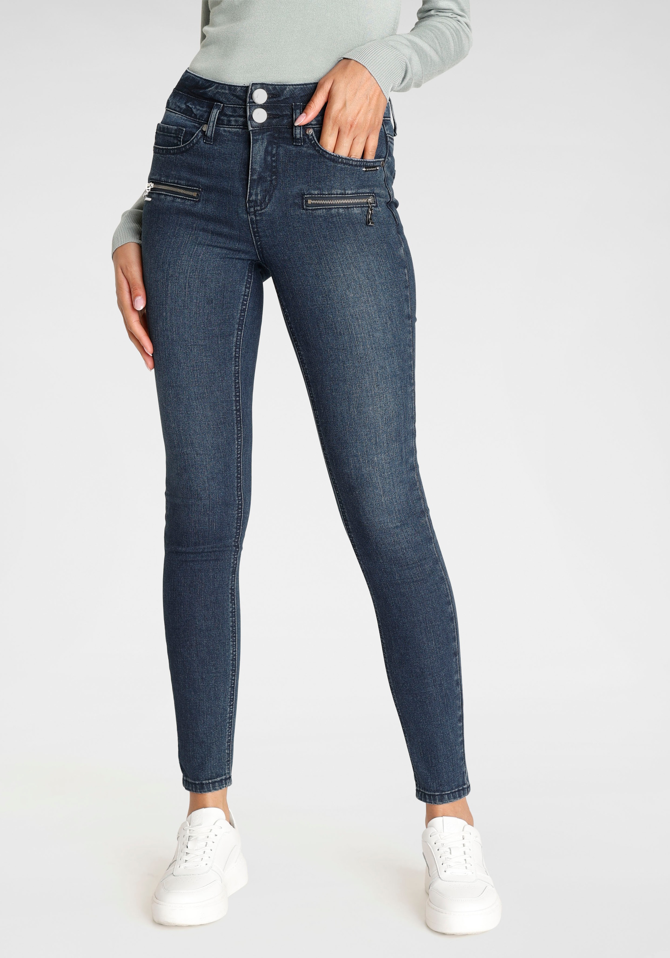 Bruno Banani 5-Pocket-Jeans, Reißverschlüsse  NEUE  KOLLEKTION kaufen