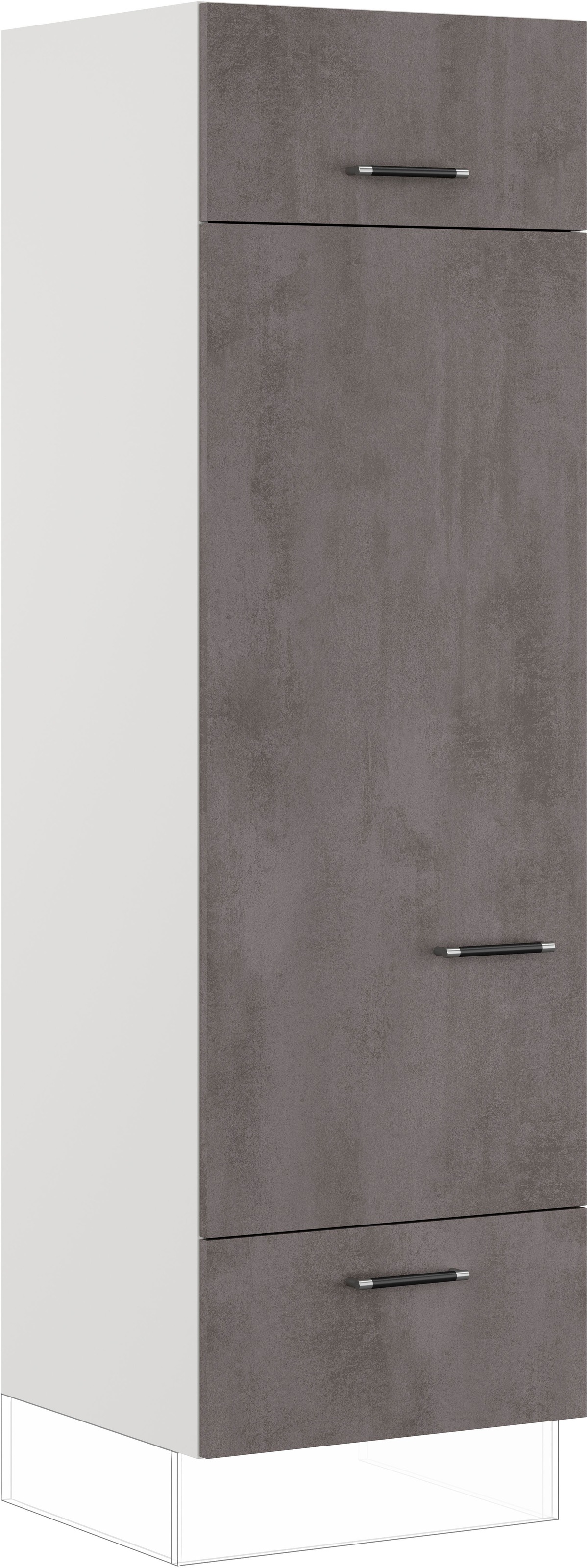 IMPULS KÜCHEN Kühlumbauschrank »"Prag", Breite/Höhe: 60/190,7 cm, mit Soft-Close« vormontiert, mit Klapptür, mit Drehtür