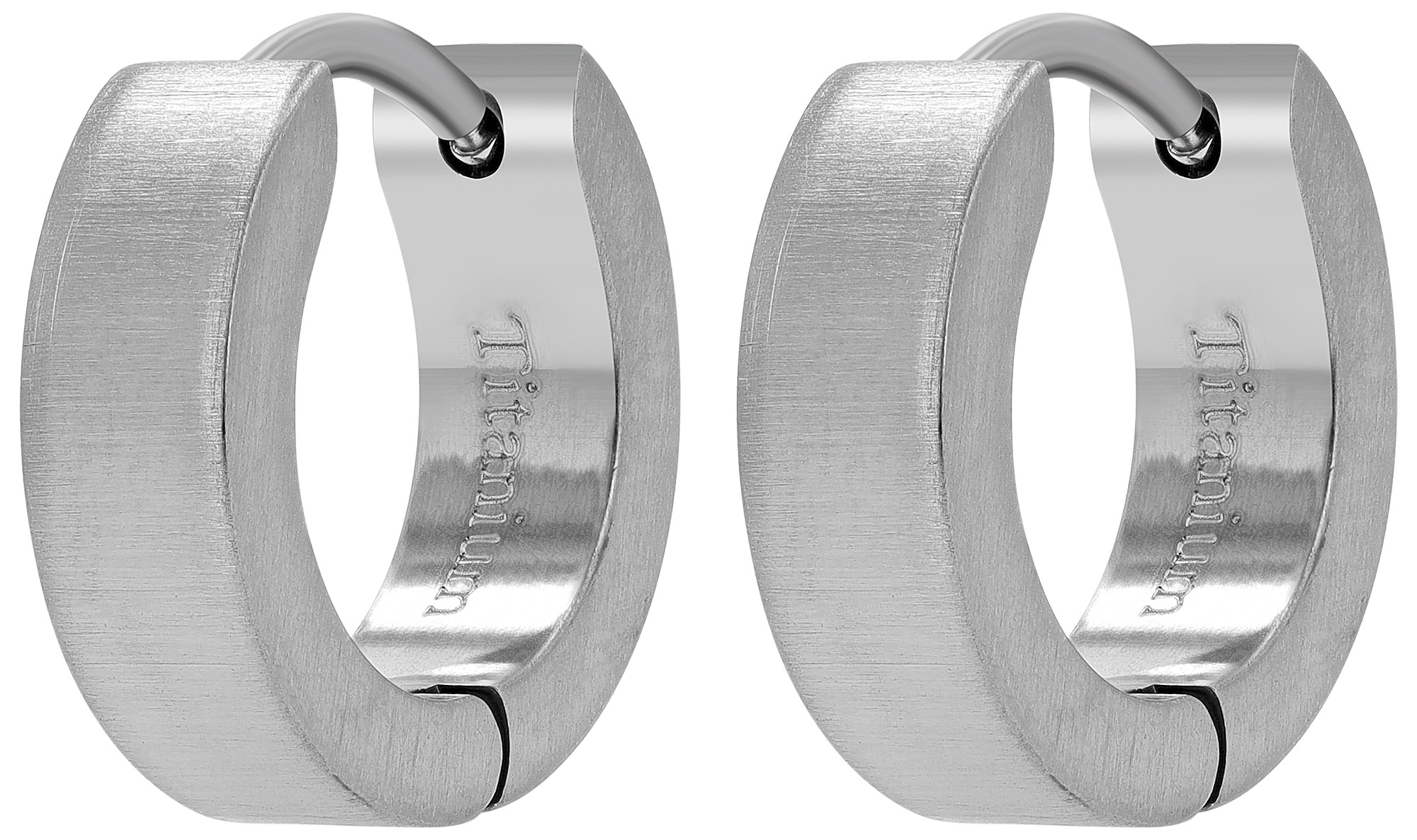 Adelia´s Paar Creolen »Damen Ohrringe ¿ Creole aus Titan«