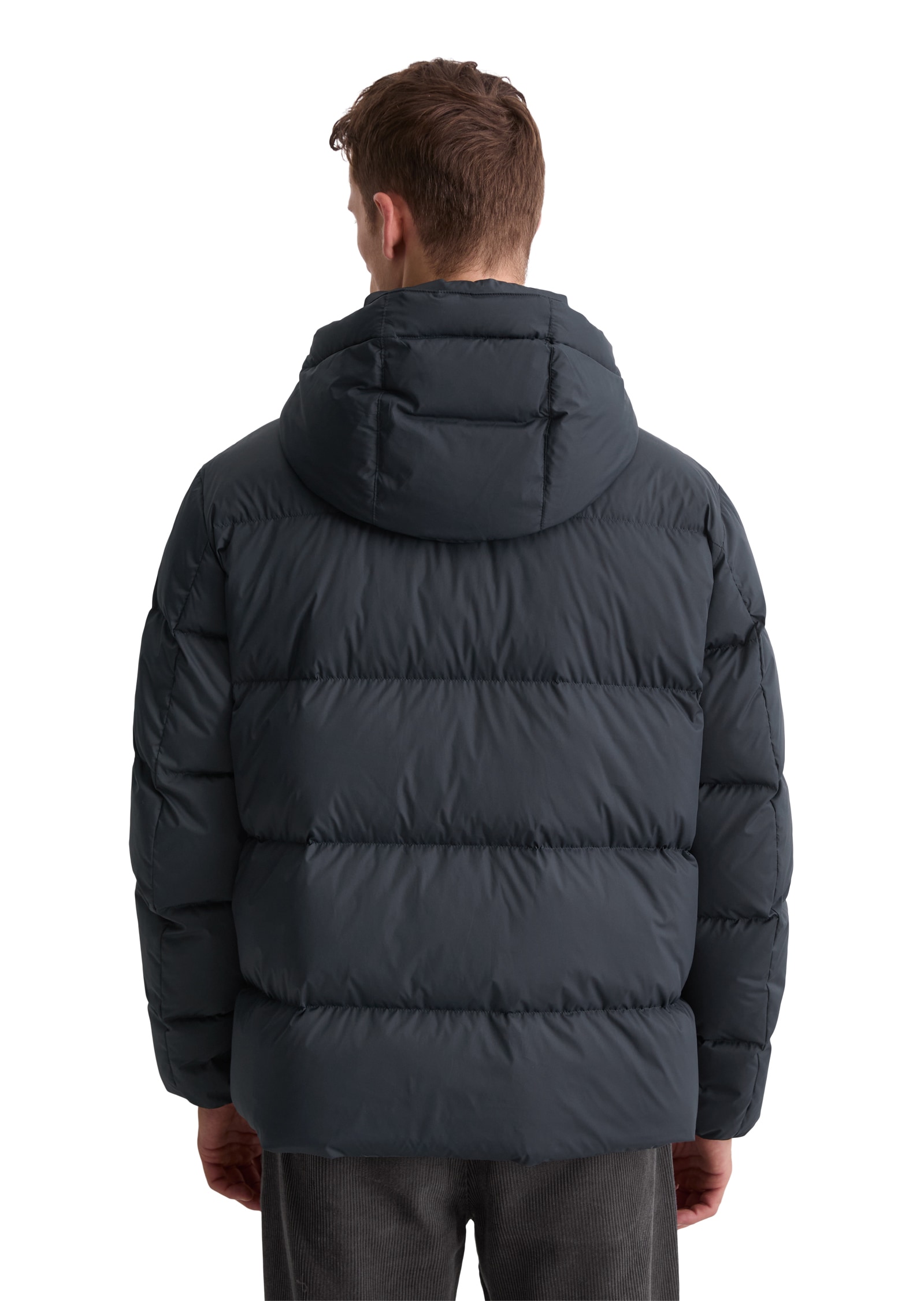 Marc O'Polo Daunenjacke, mit Kapuze, mit 2-Wege-Zipper und abnehmbarer Kapuze
