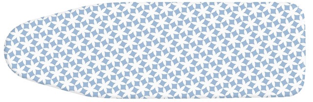 Maximex Bügelbrettbezug »Keramik M Waterflowers« bis 126 x 41 cm einsetzbar in blau, Größe B/T: 41 cm x 126 cm