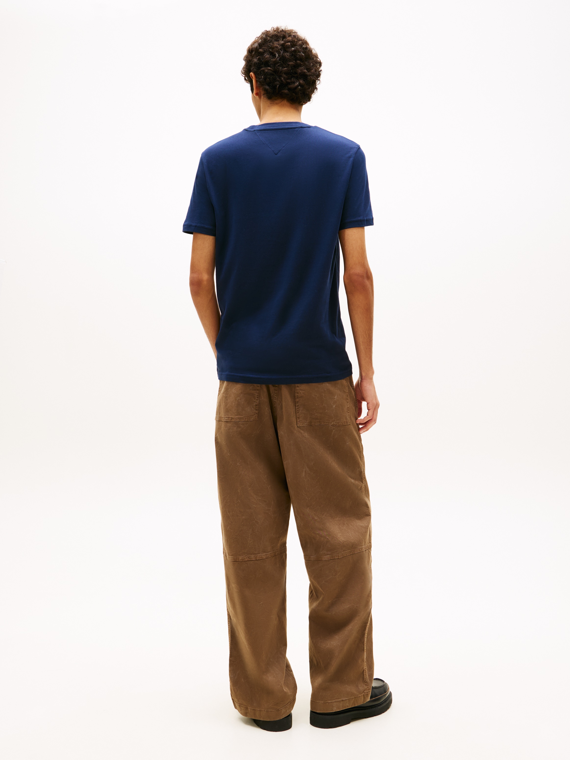 Tommy Jeans Rundhalsshirt »TJM XSLIM 2PACK JERSEY TEE EXT« Packung, 2er-Pack,  Logostickerei, 2Pack