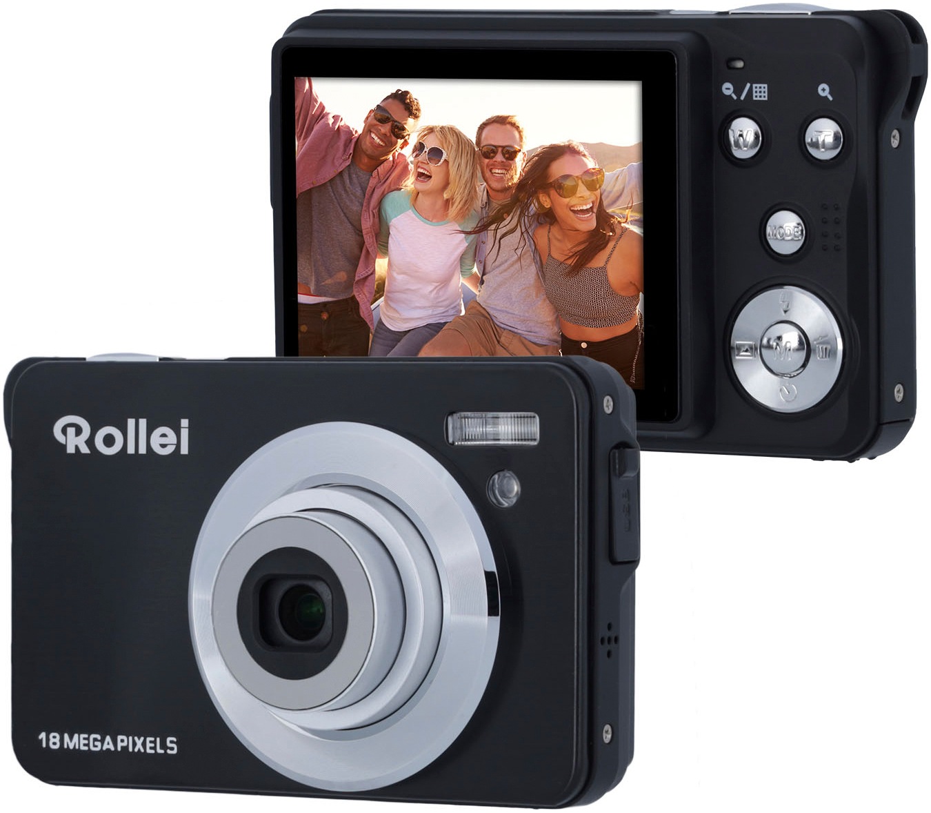 Rollei Kompaktkamera »Compactline 880«, 18, 8 fach fach x opt. Zoom in schwarz