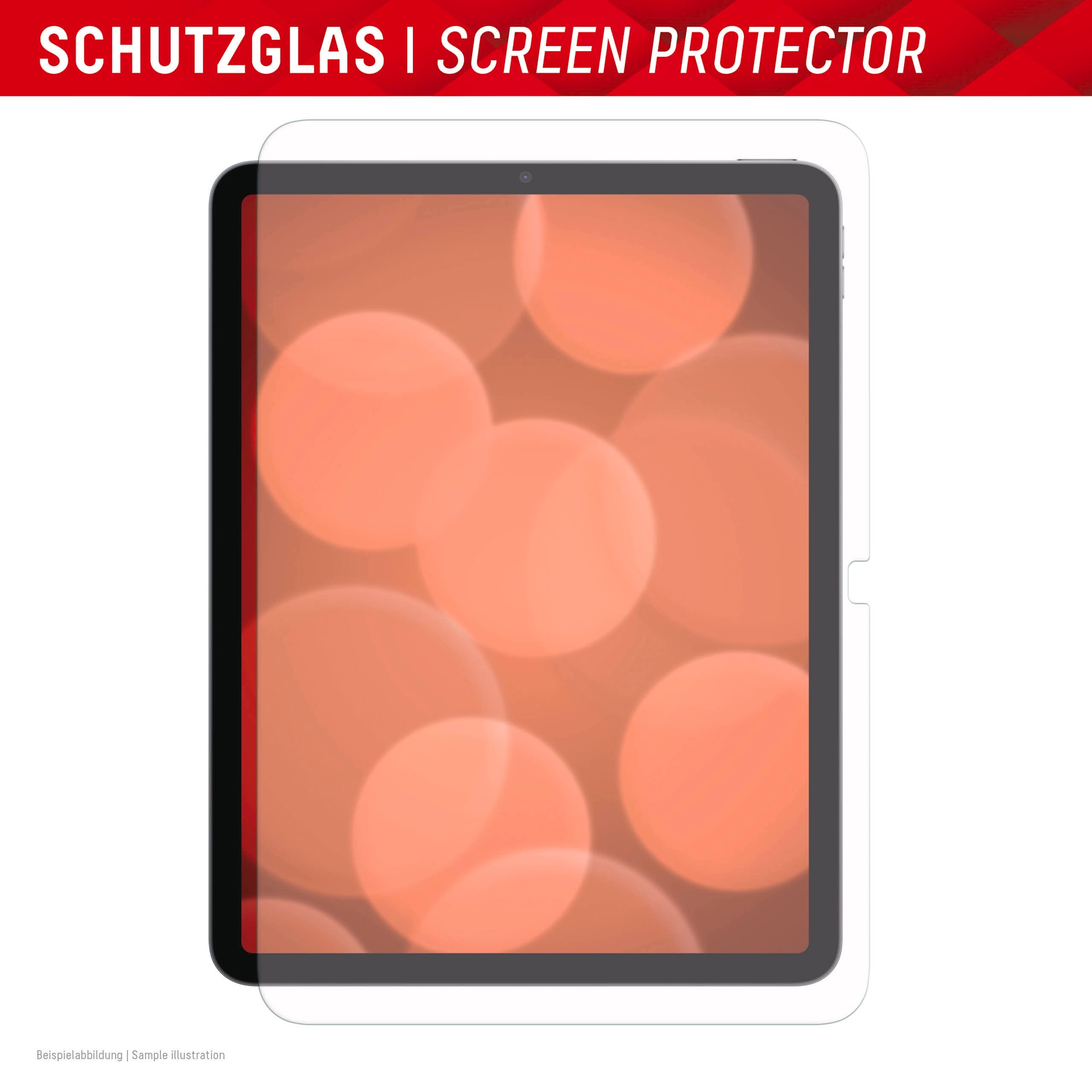 Displex Displayschutzfolie »Tablet Glass«, für Apple iPad 10,9 (2024), Displayschutz, Bildschirmschutz, kratz & stoßfest, einfaches Anbringen