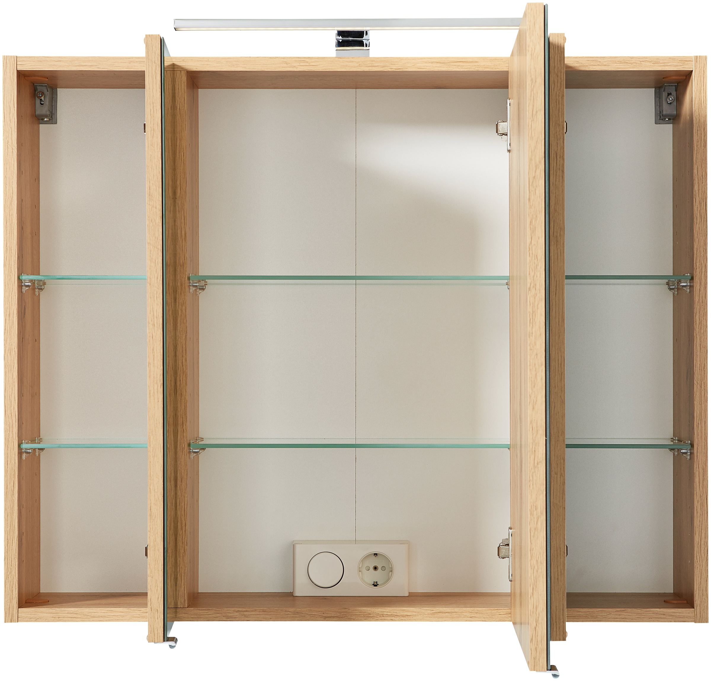 welltime Spiegelschrank »Malibu«, Breite 80 cm, mit Spiegeltüren und Türendämpfern