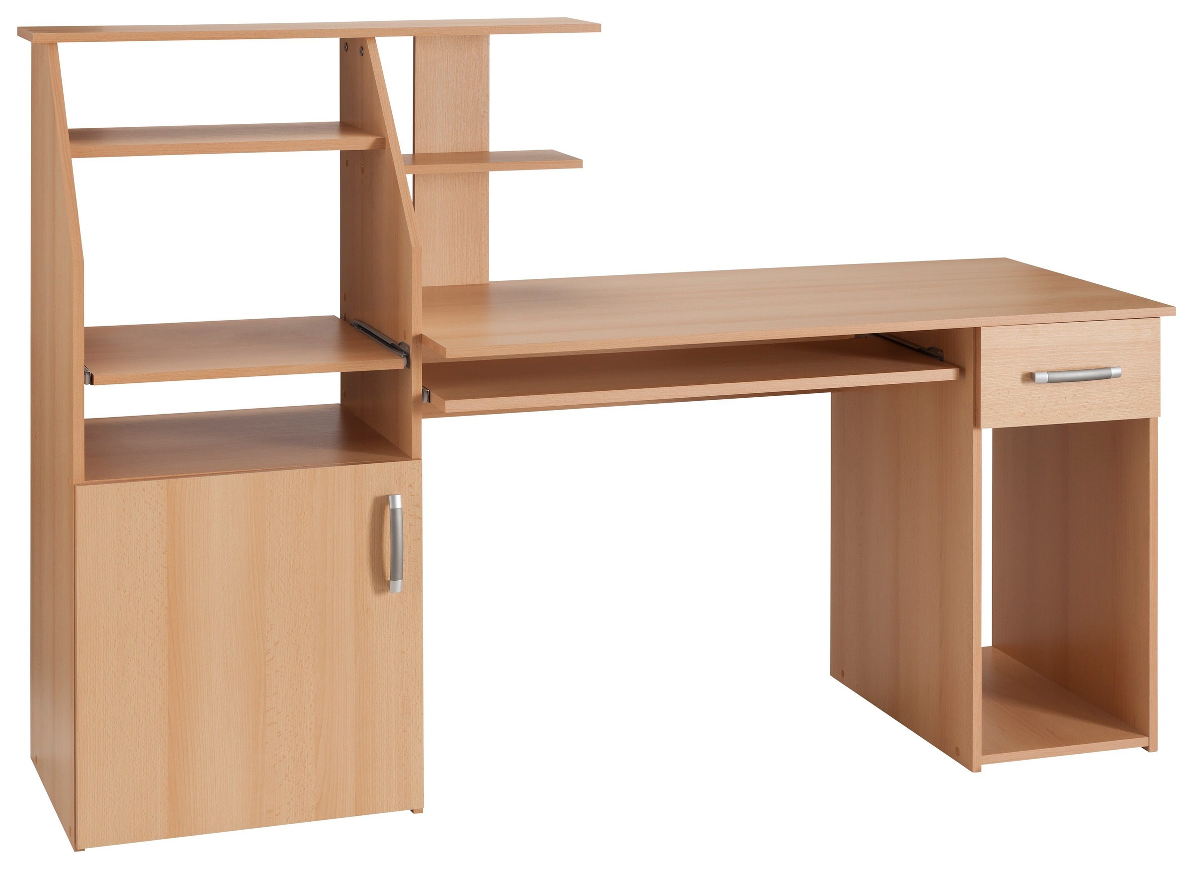 VOGL Möbelfabrik Schreibtisch »Don«, mit Tastatur- & Druckerauszug, Breite 137,5 cm, Made in Germany