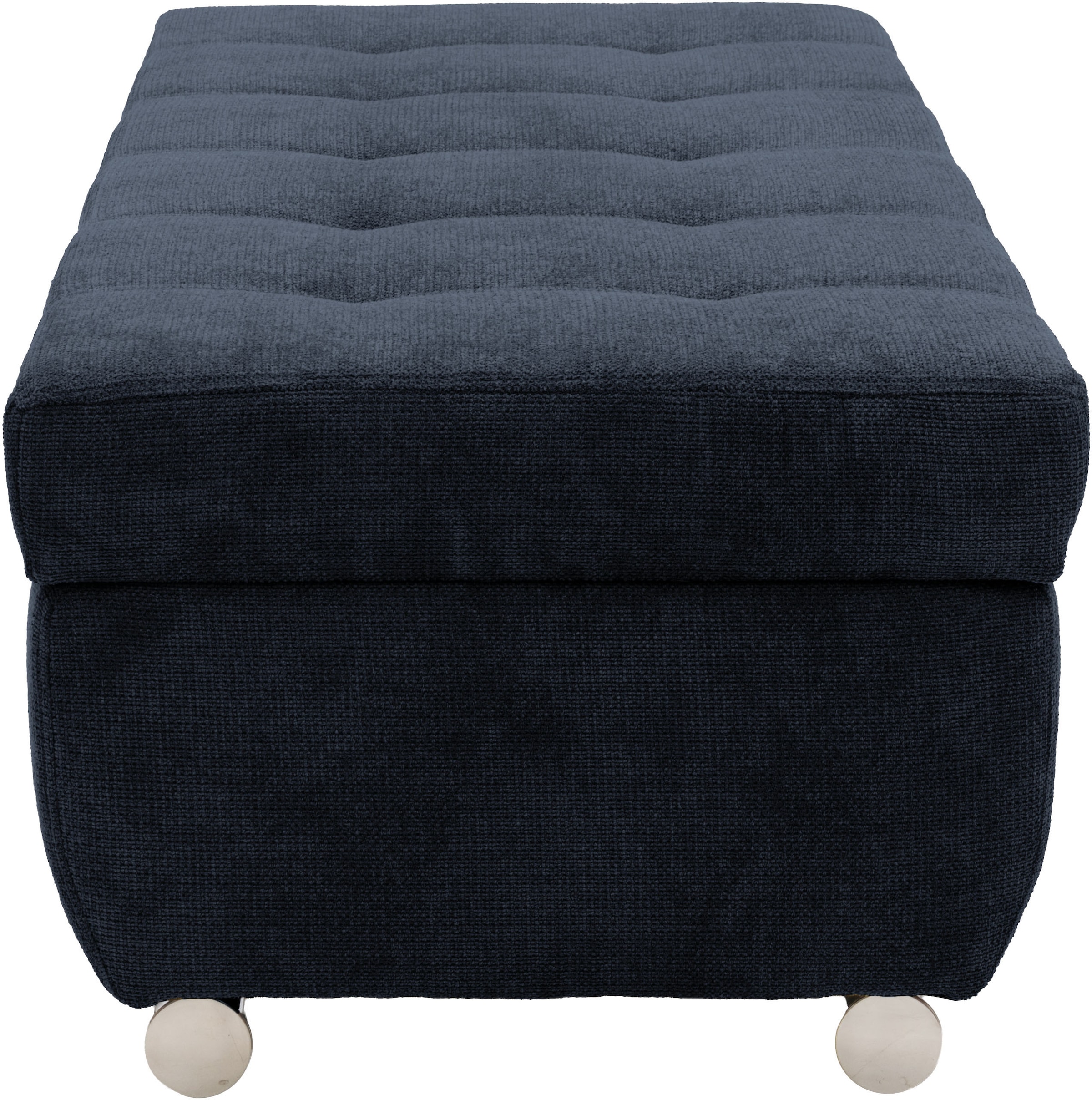OTTO home Hocker »Torrnby, 161 cm breit, extra groß mit großem Staufach« aus Luxus-Microfaser oder haustierfreundlichem Pet Friendly Bezug