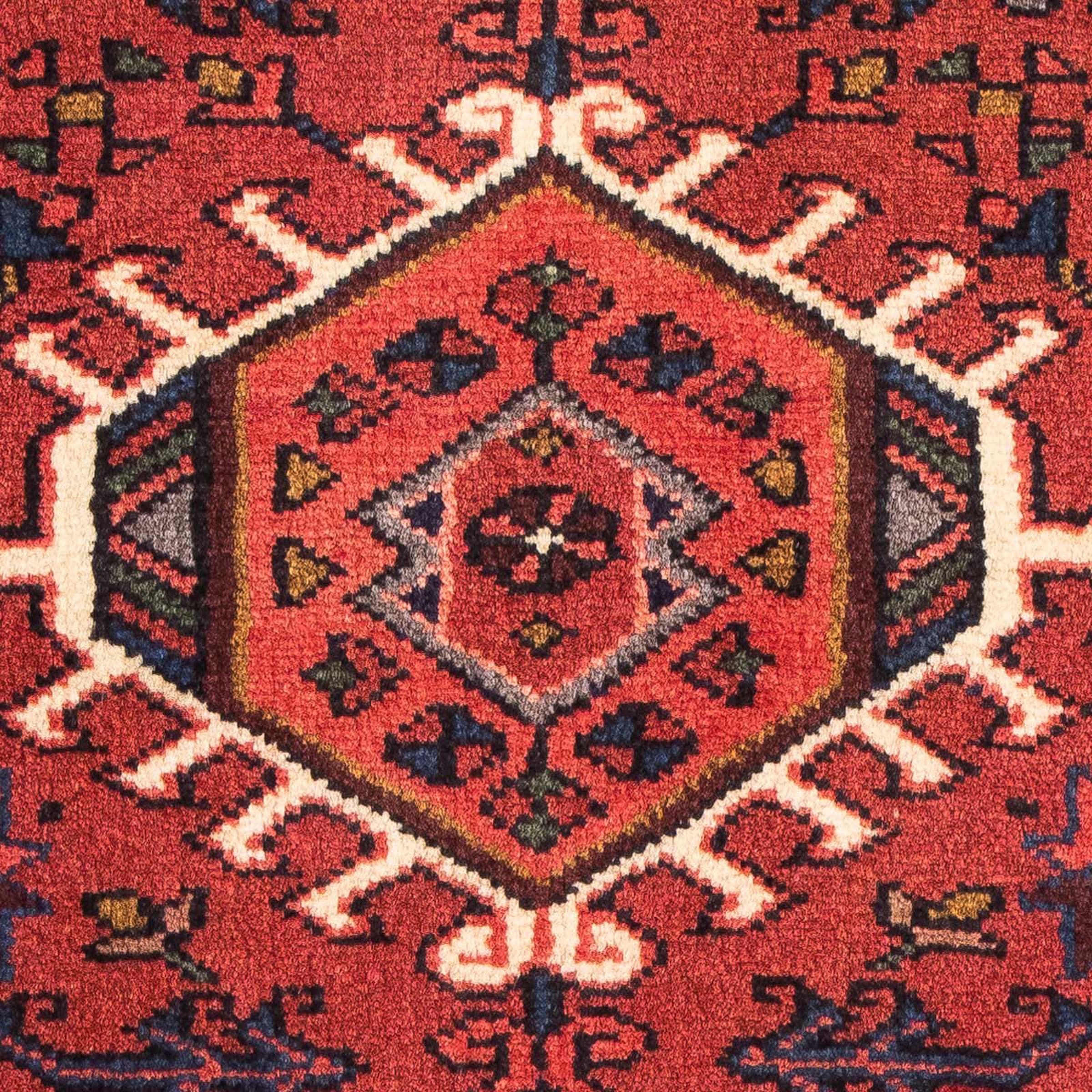 morgenland Orientteppich »Perser - Nomadic - 105 x 65 cm - dunkelrot«, rechteckig, Wohnzimmer, Handgeknüpft, Einzelstück mit Zertifikat