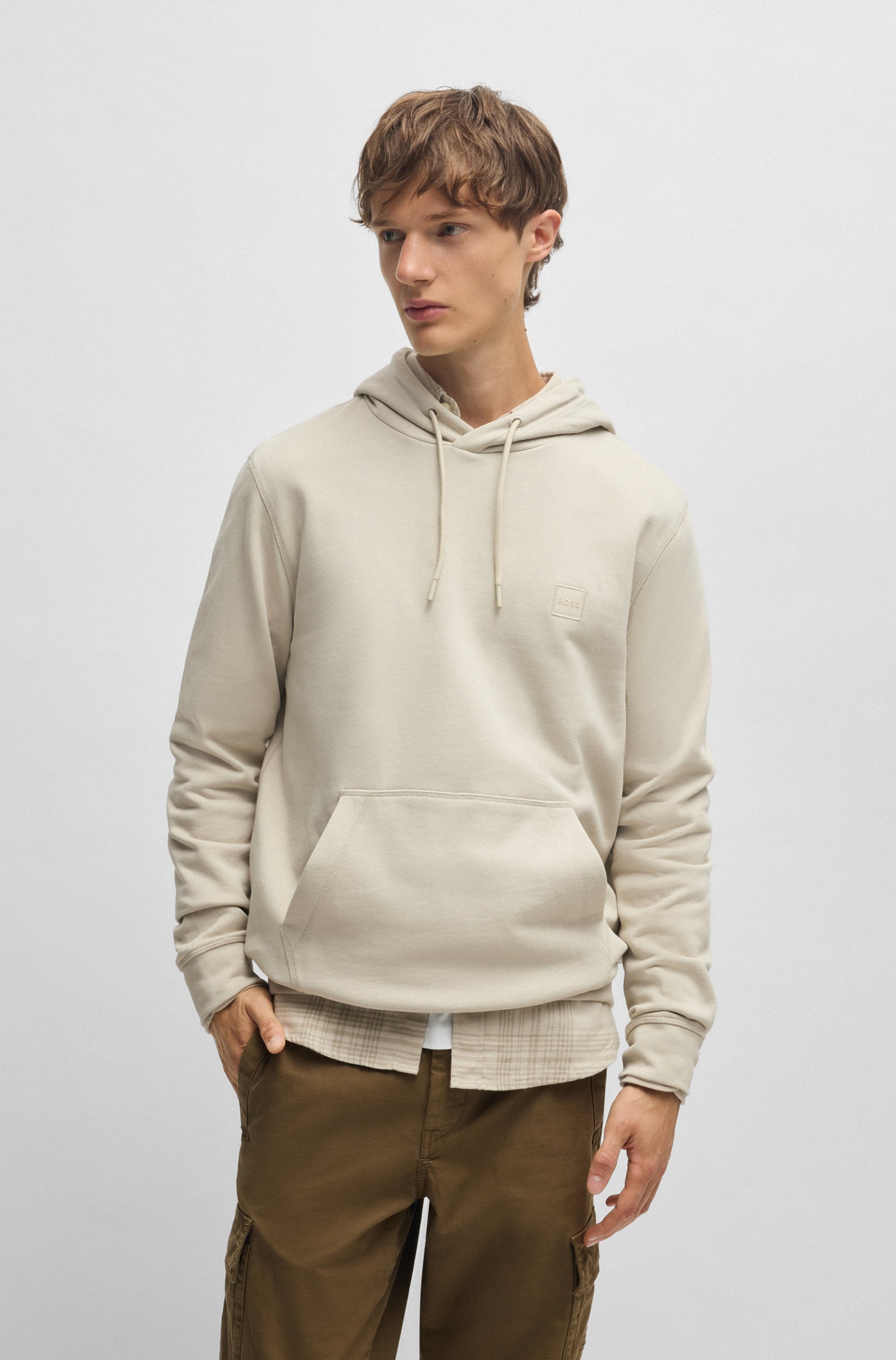 BOSS ORANGE Kapuzensweatshirt »Wetalk«, mit gesticktem BOSS Markenlabel
