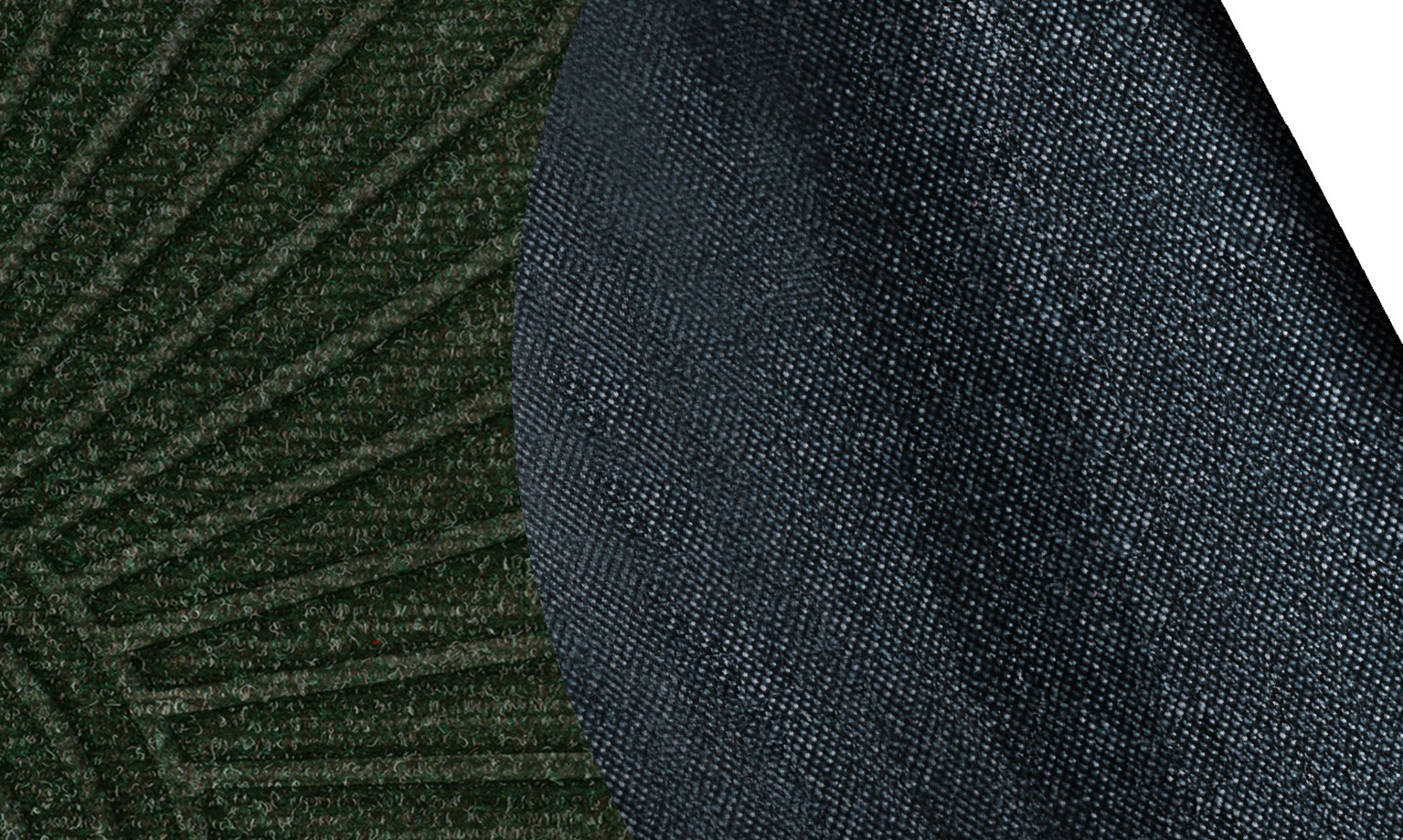wash+dry by Kleen-Tex Fußmatte »Halfmoon midnight green« rechteckig 8 mm Höhe