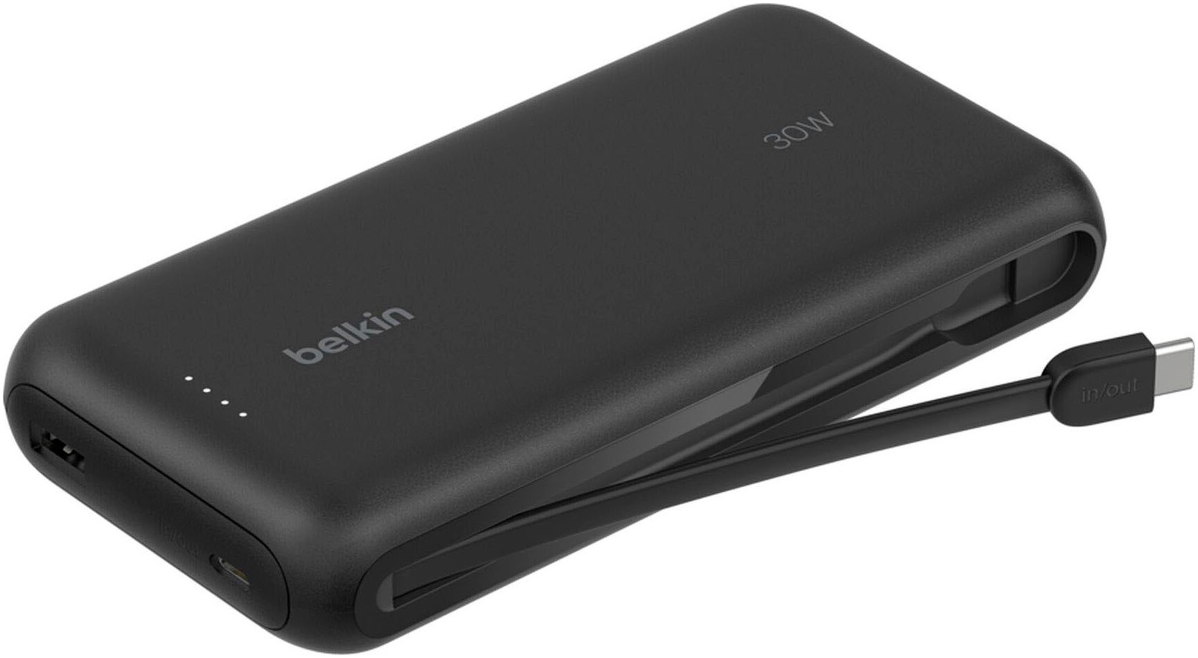 Belkin Powerbank »BOOST CHARGE 20K mit integriertem Kabel 20.000mAh«, Belkin BOOST CHARGE Power Delivery Powerbank 20.000mAh, black