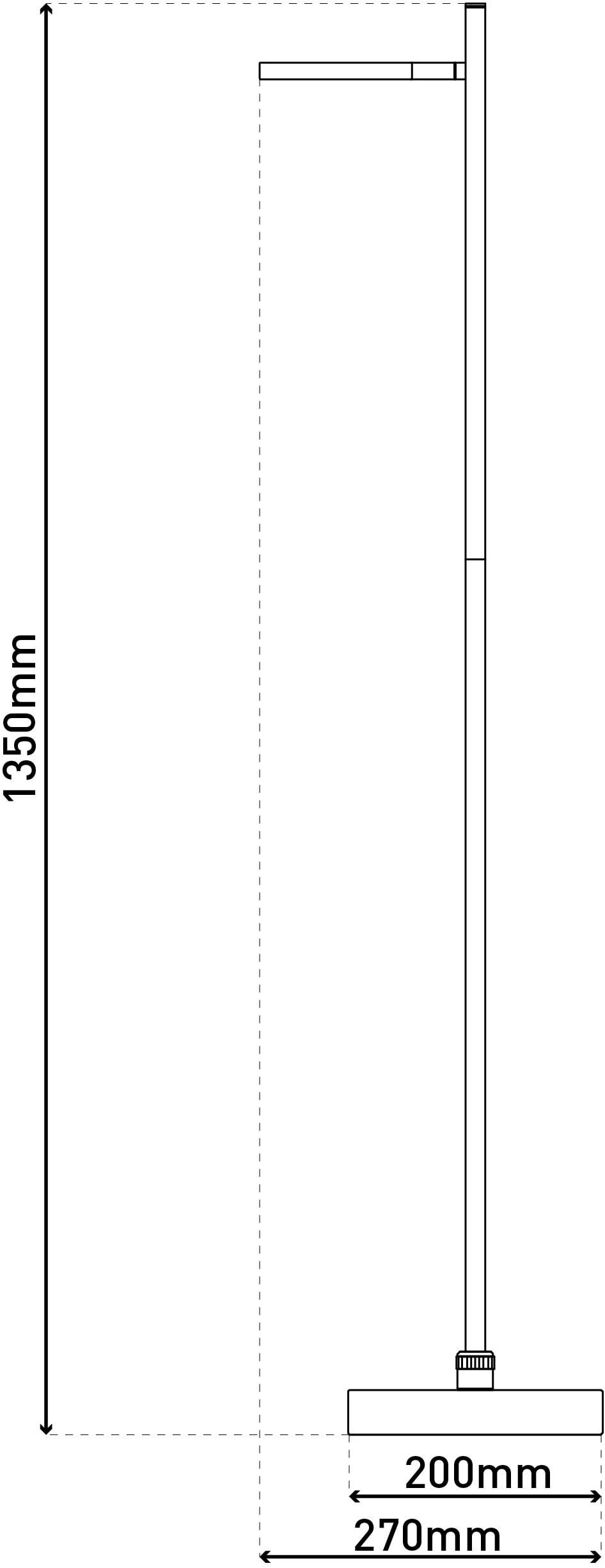näve LED Stehlampe »Lupa« LED-Modul 1 Stk. Warmweiß Akkuleuchte, USB-C Kabel, weiß, dimmbar(Touch), Schirm drehbar, Metall